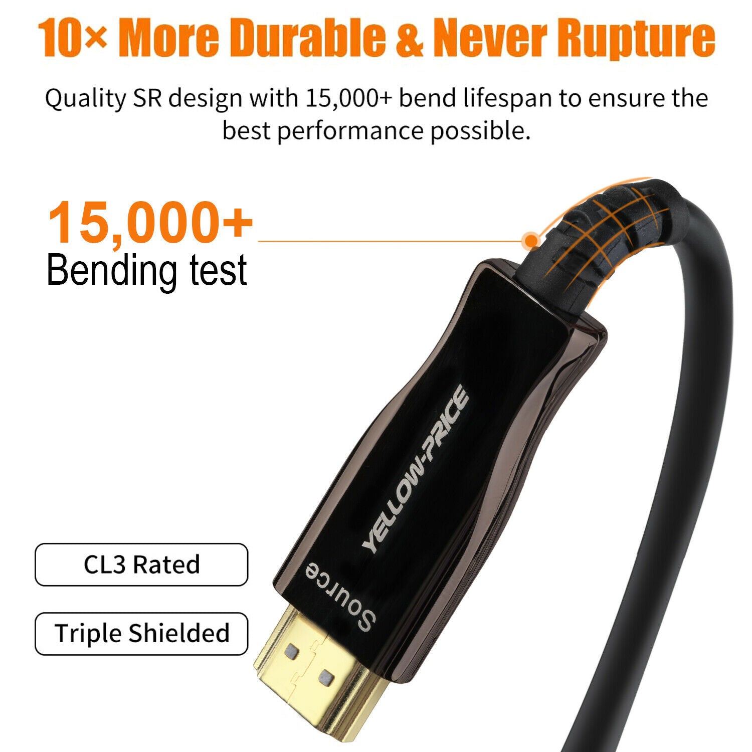 REAL 8K Optic Fiber HDMI 2.1 Cable-UHD HDR 8K@120Hz, eARC, Dolby Vision, HDCP2.2