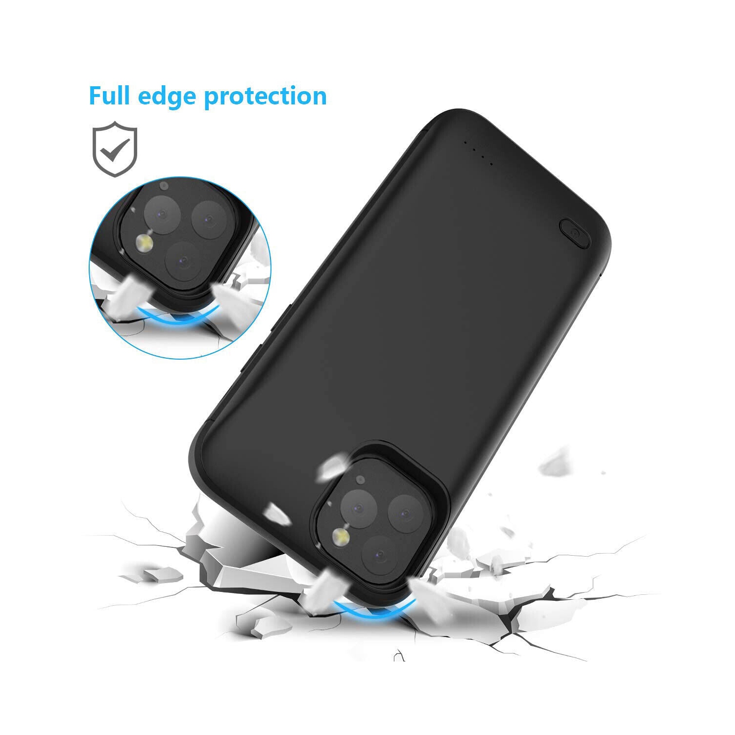 Protective Portable Charging Battery Case for Apple iPhone 5s 6 7 8 Xs 11 SE2020