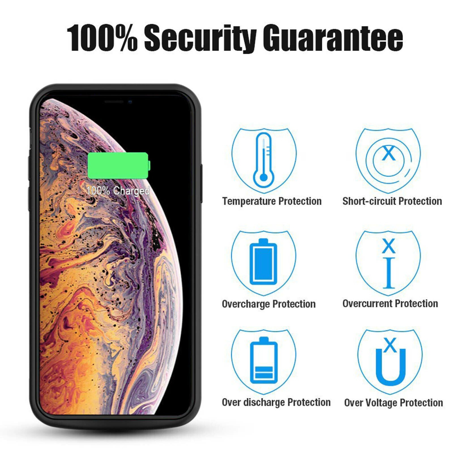 Étui de protection avec batterie intégrée pour iPhone 5s 6 7 8 XS de 11 SE2020&nbsp;mm d'Apple