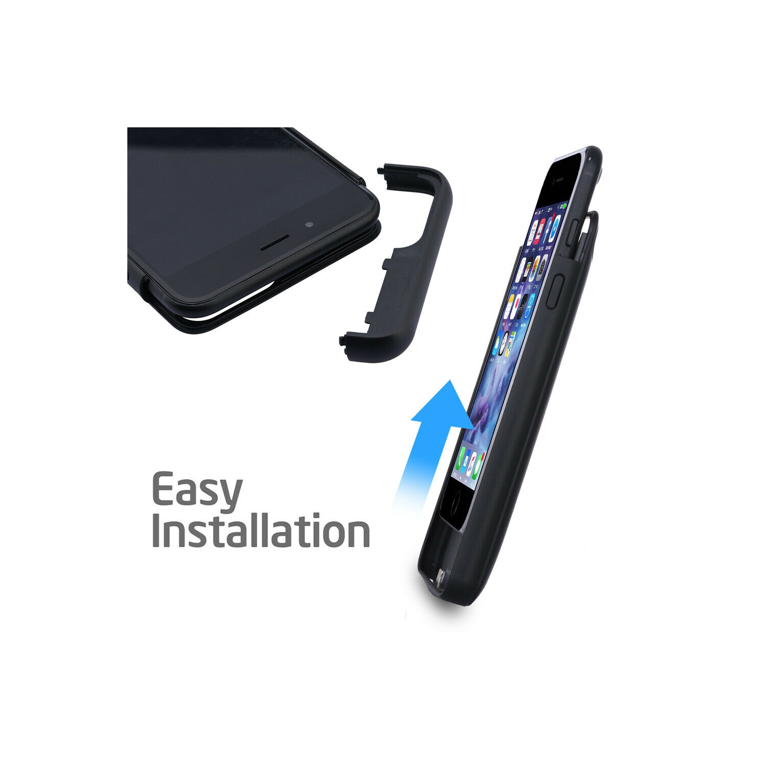 Étui de protection avec batterie intégrée pour iPhone 5s 6 7 8 XS de 11 SE2020&nbsp;mm d'Apple