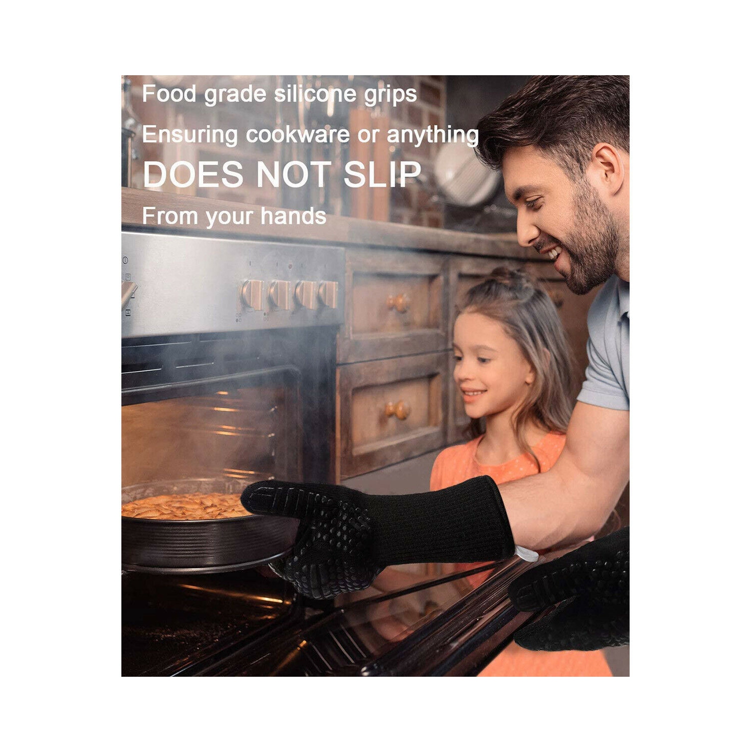 Breathable BBQ Gloves Extreme Heat Resistant for Baking Smoking Cooking Grilling