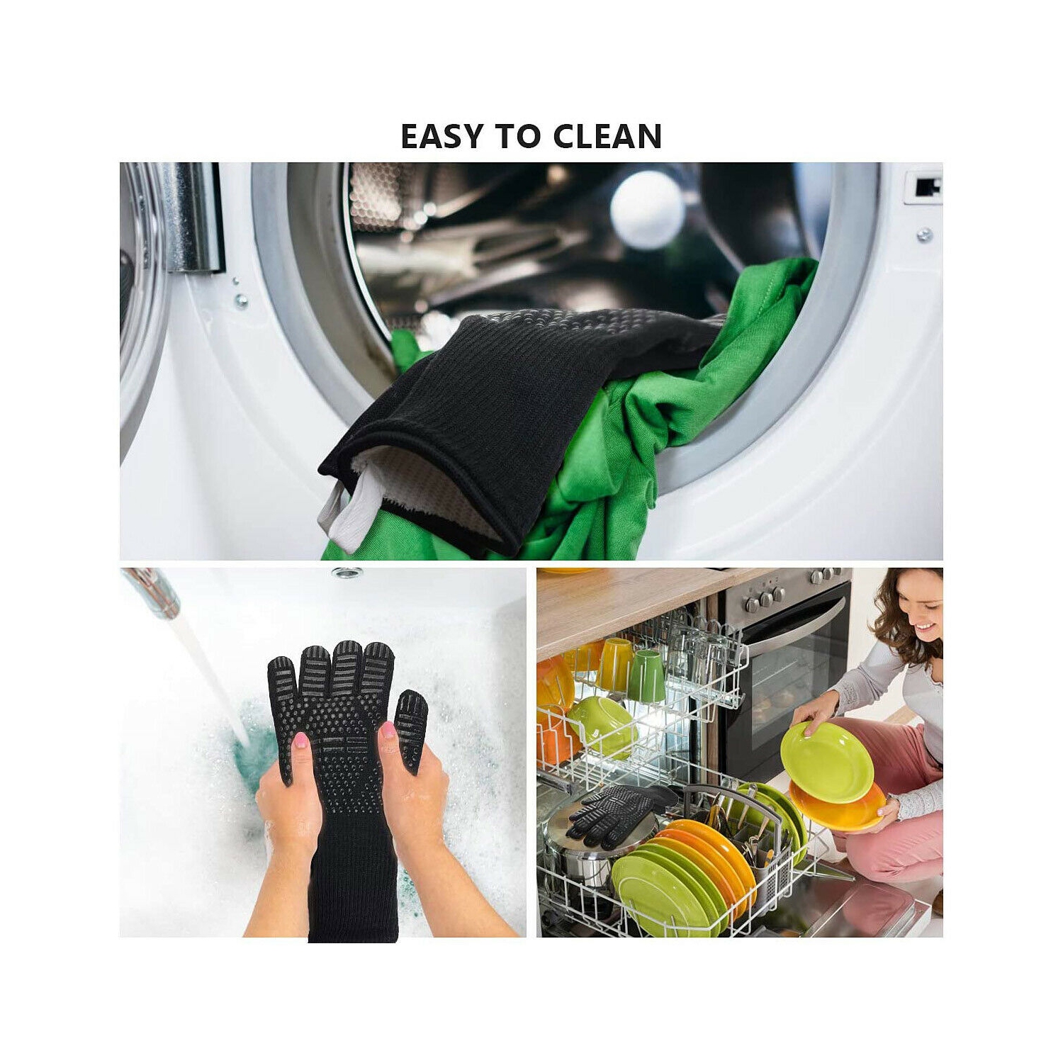 Breathable BBQ Gloves Extreme Heat Resistant for Baking Smoking Cooking Grilling