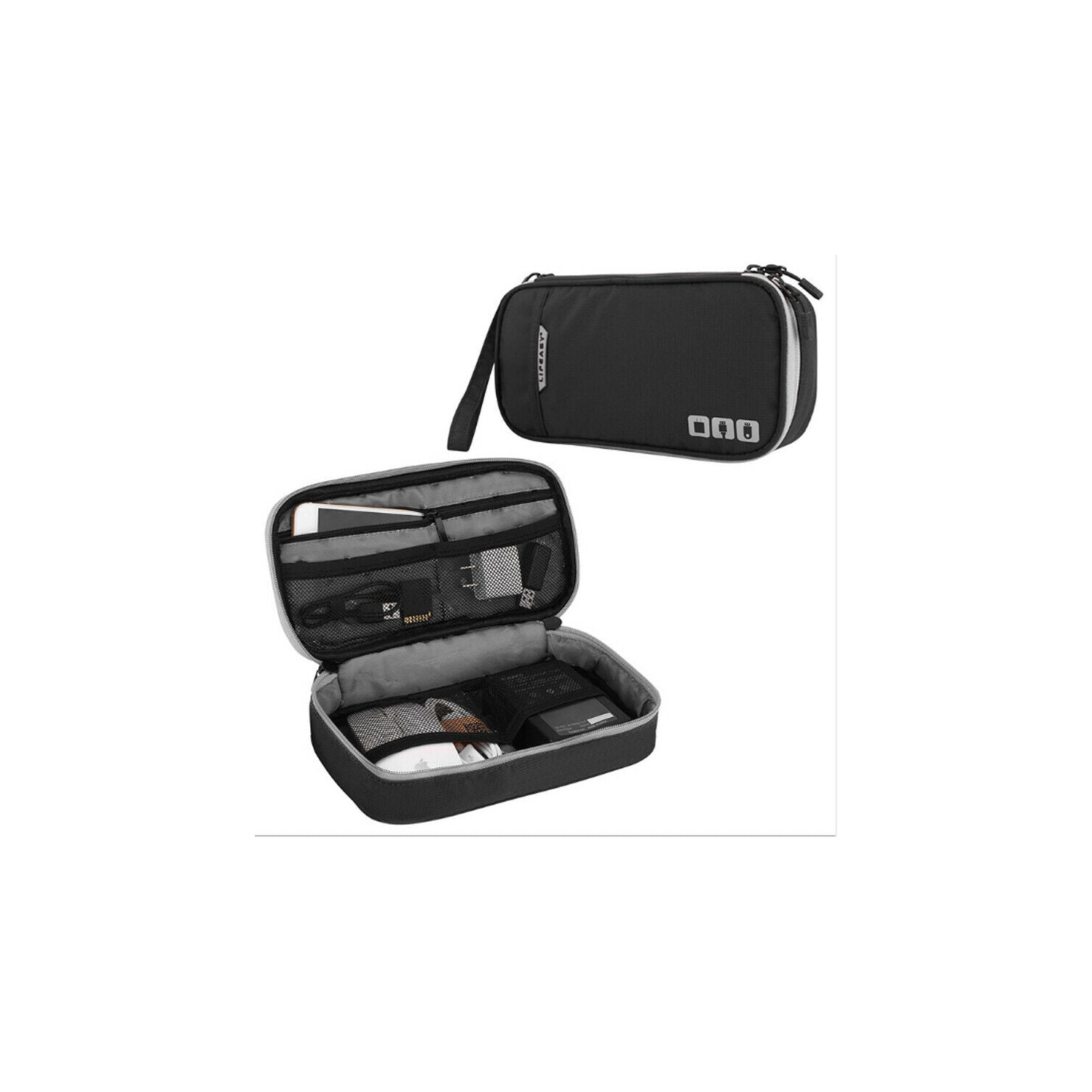 [Large Capacity & Water Resisitent] Portable Electronic Organizer Travel Bag CA