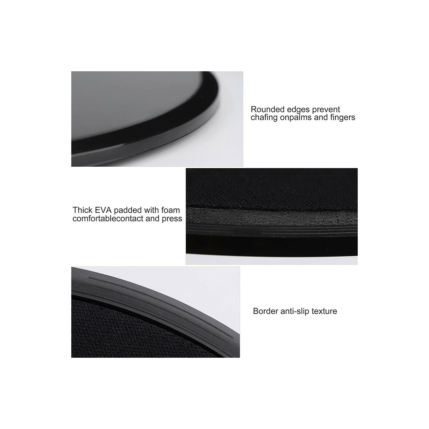 Paquet de 2 glisseurs de centre d’exercice [Smooth-Sliding Design] pour les exercices abdominaux et abdominaux