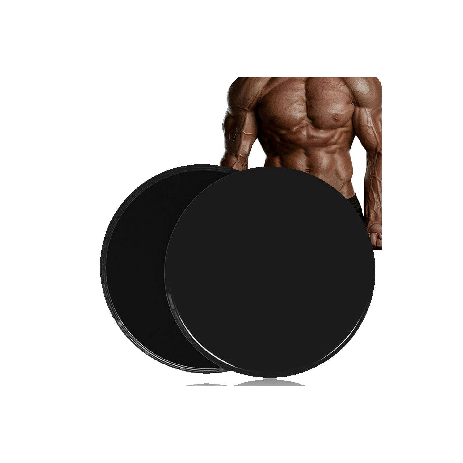 Paquet de 2 glisseurs de centre d’exercice [Smooth-Sliding Design] pour les exercices abdominaux et abdominaux