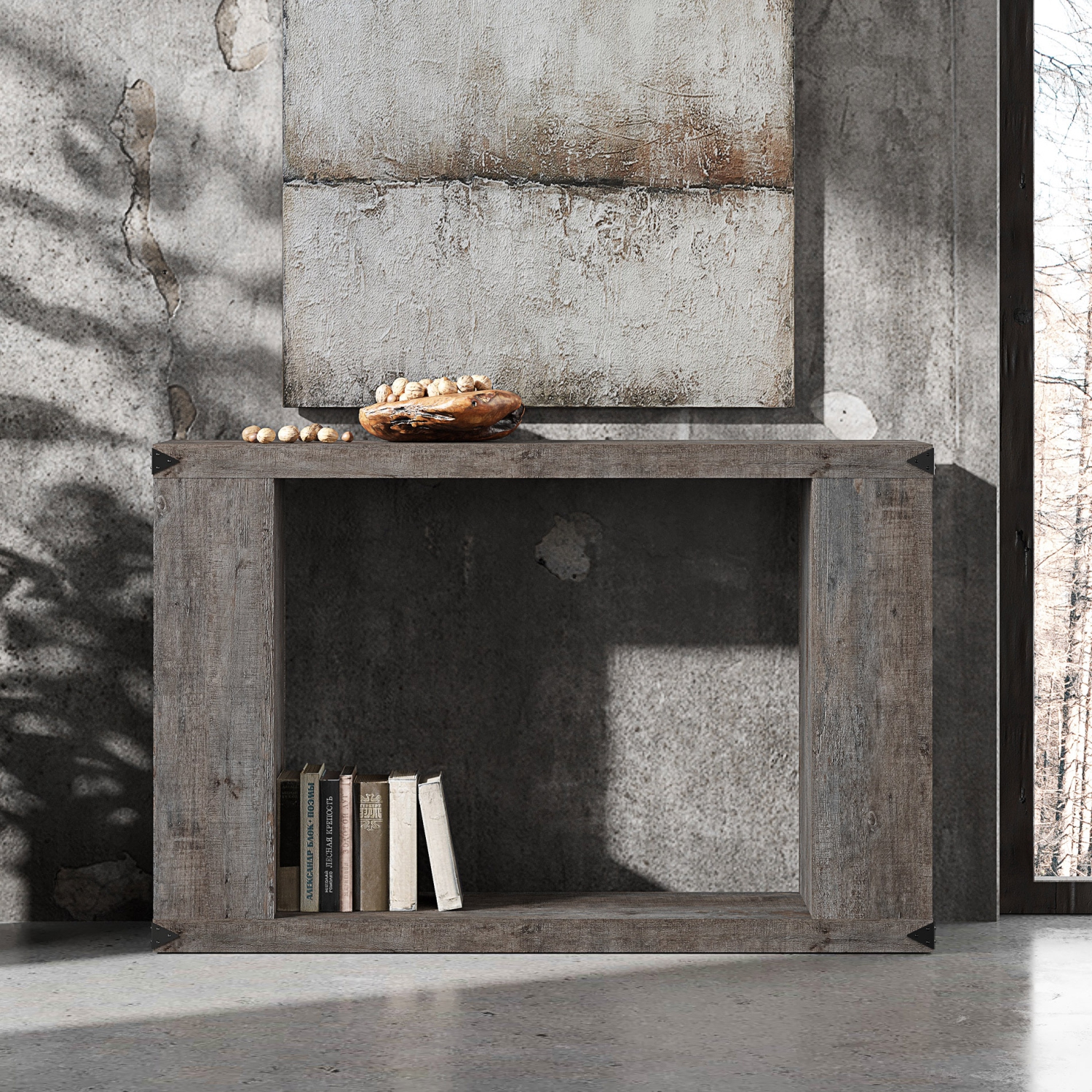 WAMPAT Farmhouse Console Table, Narrow Wood Extra Long Accent Entry Table for Hallway, Entryway