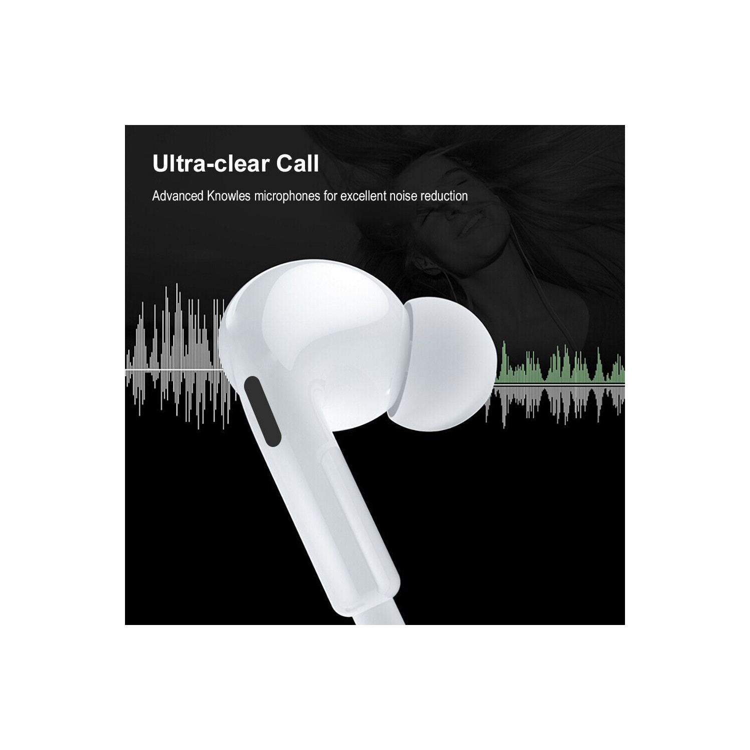 Écouteurs stéréo avec fil 3,5 mm Jack HD pour iPhone 5S se 6 6S, Galaxy S6 S8 S9