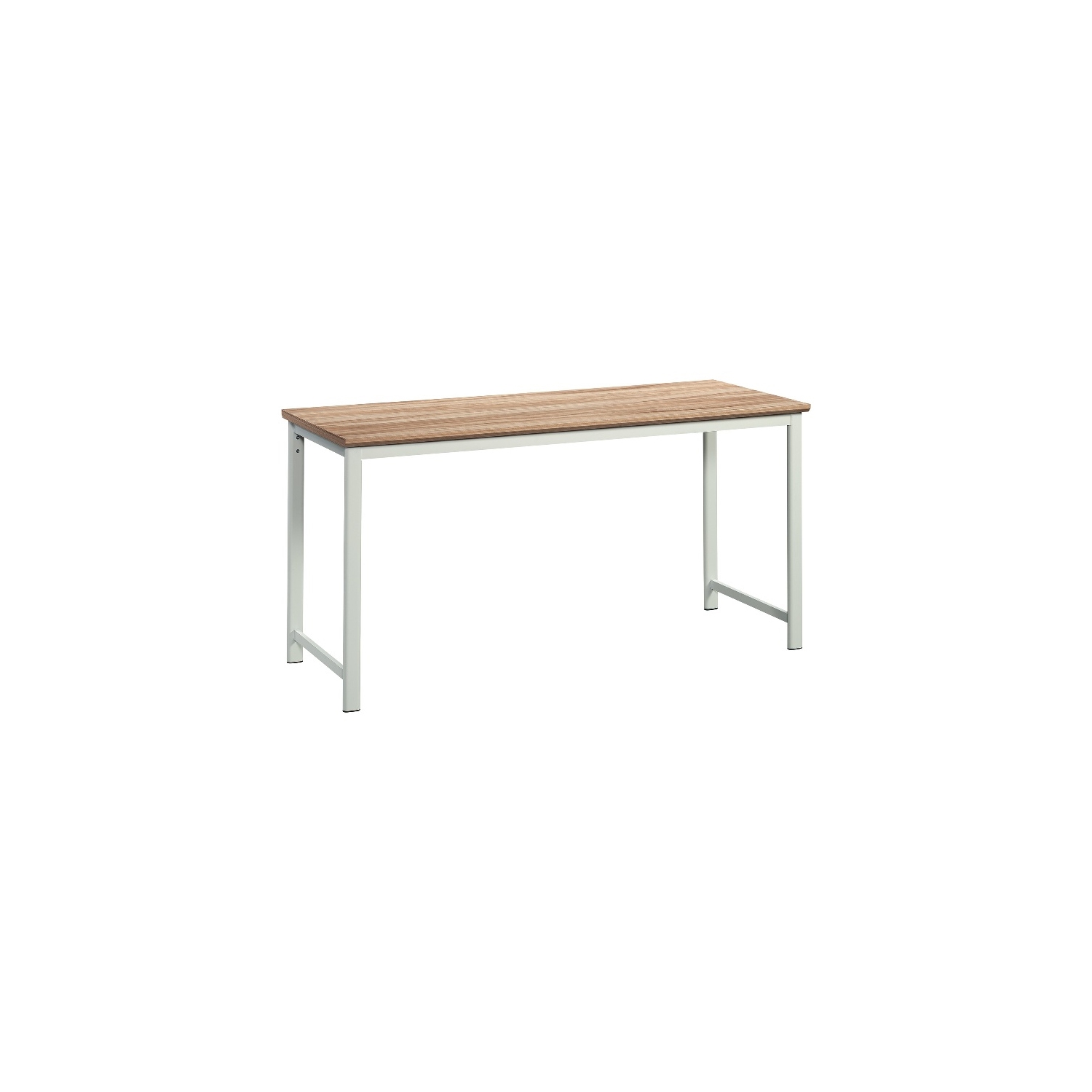 Sauder Bergen Circle Engineered Wood Table Desk with Kiln Acacia Finish