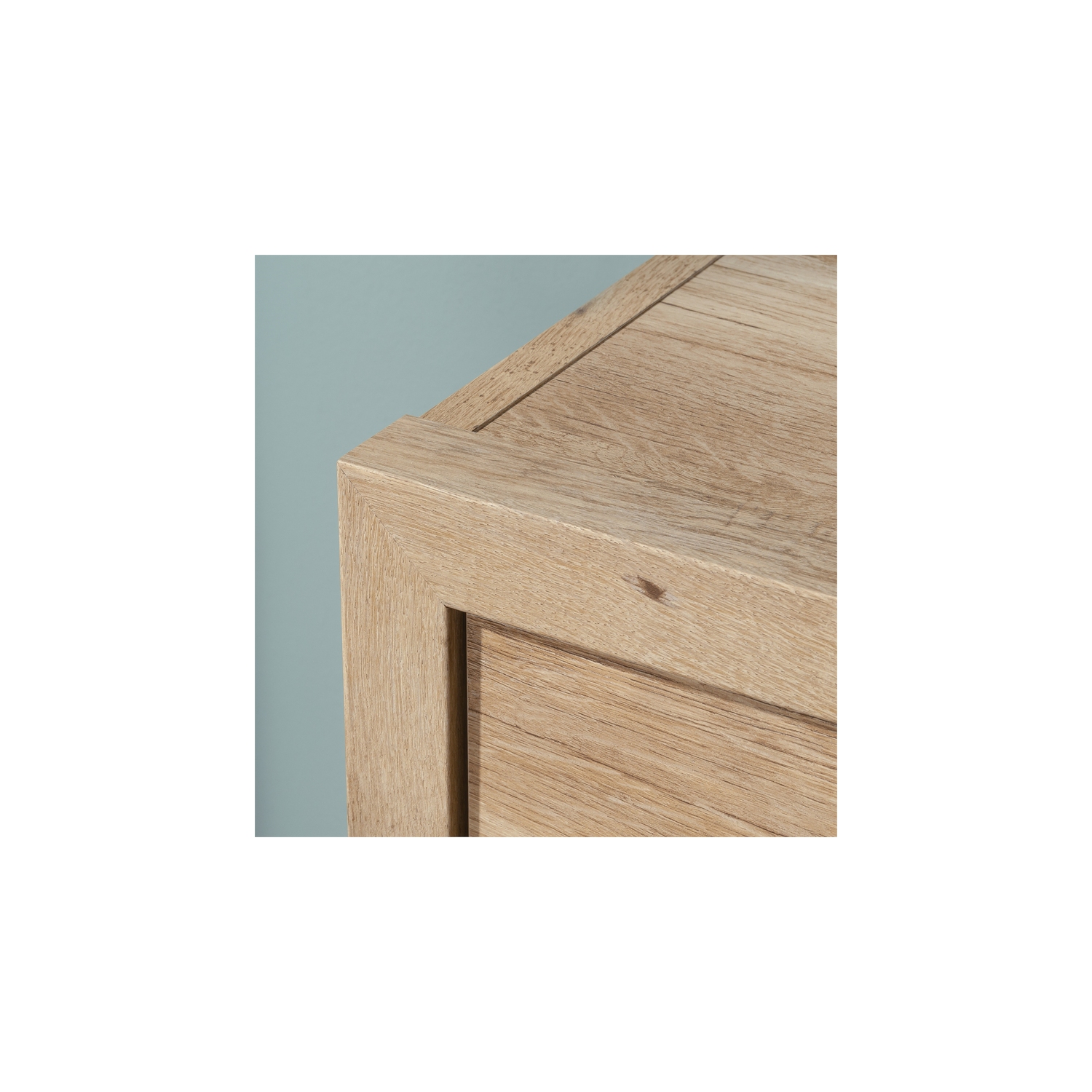 Sauder Pacific View Engineered Wood Metal and Plastic Dresser in Prime Oak