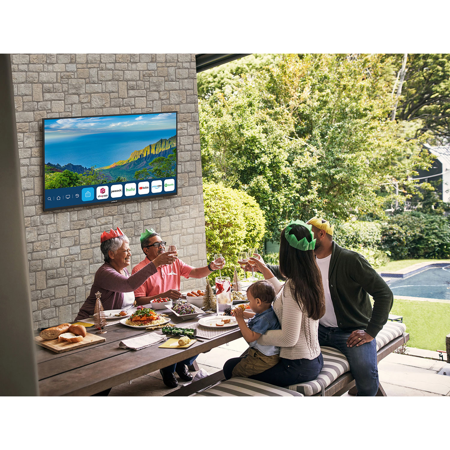 Neptune Partial Sun 55" 4K UHD HDR LED webOS Outdoor Smart TV