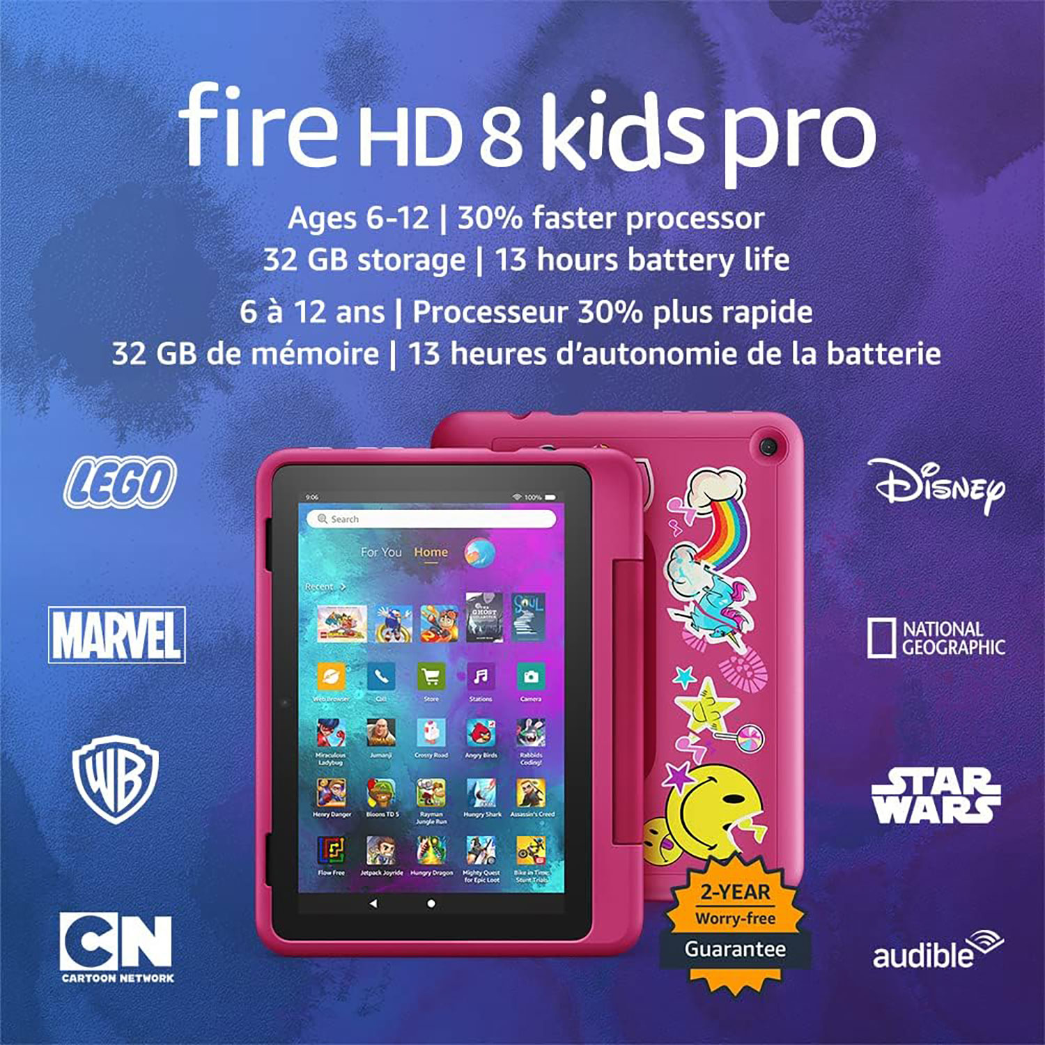 Fire HD 8 Kids – Ages 3-7 (2022) 8 HD Tablet 32 GB with Wi-Fi Disney  Princess Disney Princess B0BLGKJX74 - Best Buy