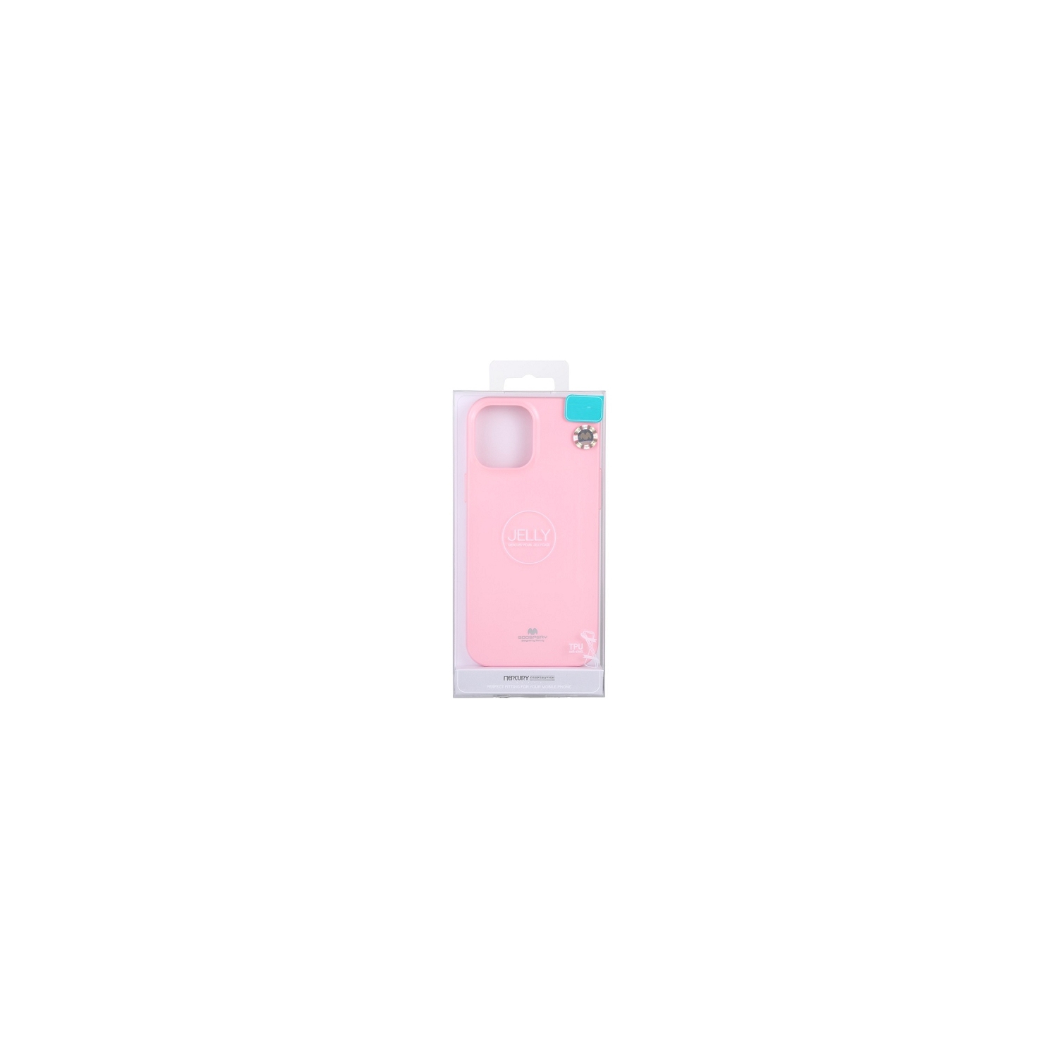 Coque en TPU TopSave Goospery Pearl Jelly Gel pour Iphone 14 Plus(6.7"), rose bébé