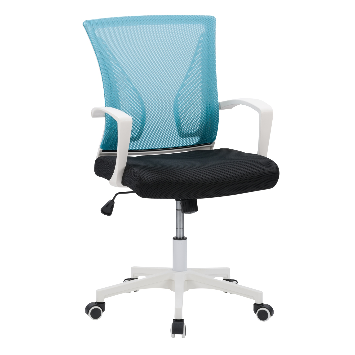 Fauteuil de bureau ergonomique à dossier en maille turquoise