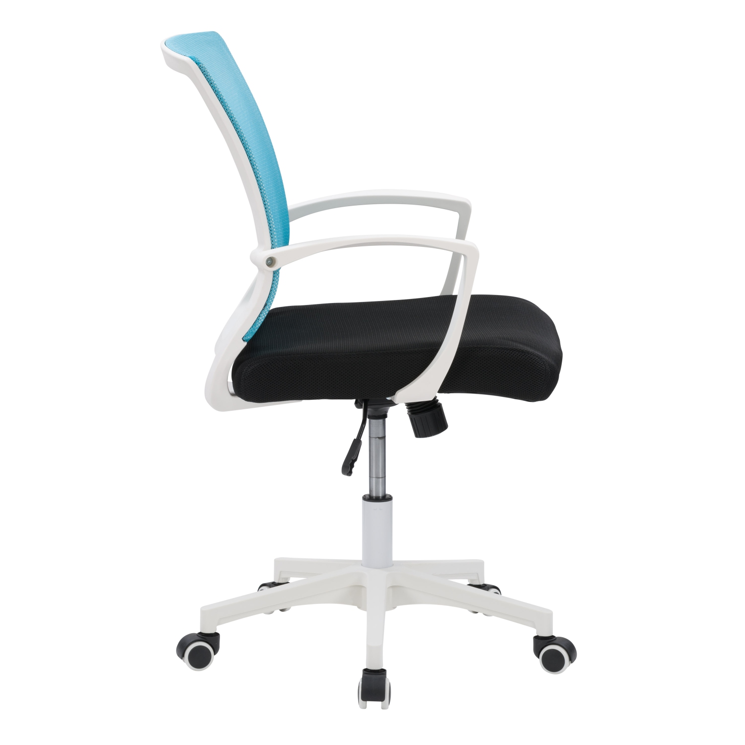 Fauteuil de bureau ergonomique à dossier en maille turquoise