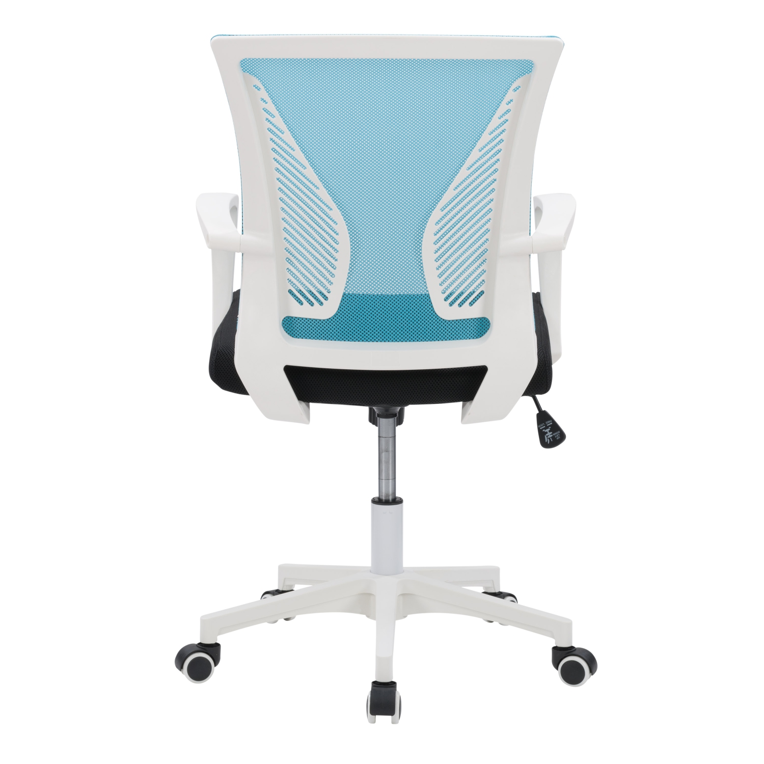 Fauteuil de bureau ergonomique à dossier en maille turquoise