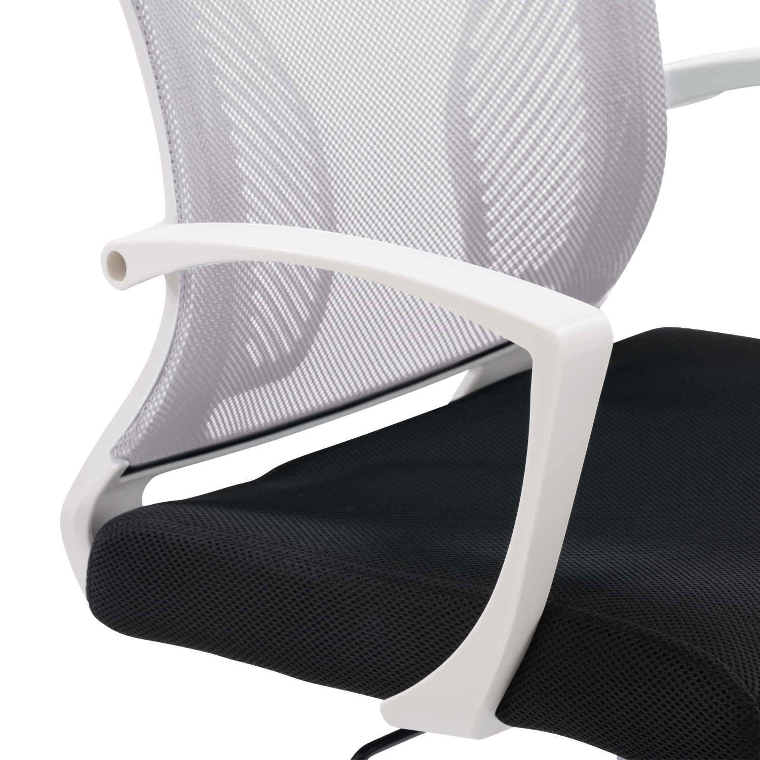 Fauteuil de bureau ergonomique à dossier en maille gris