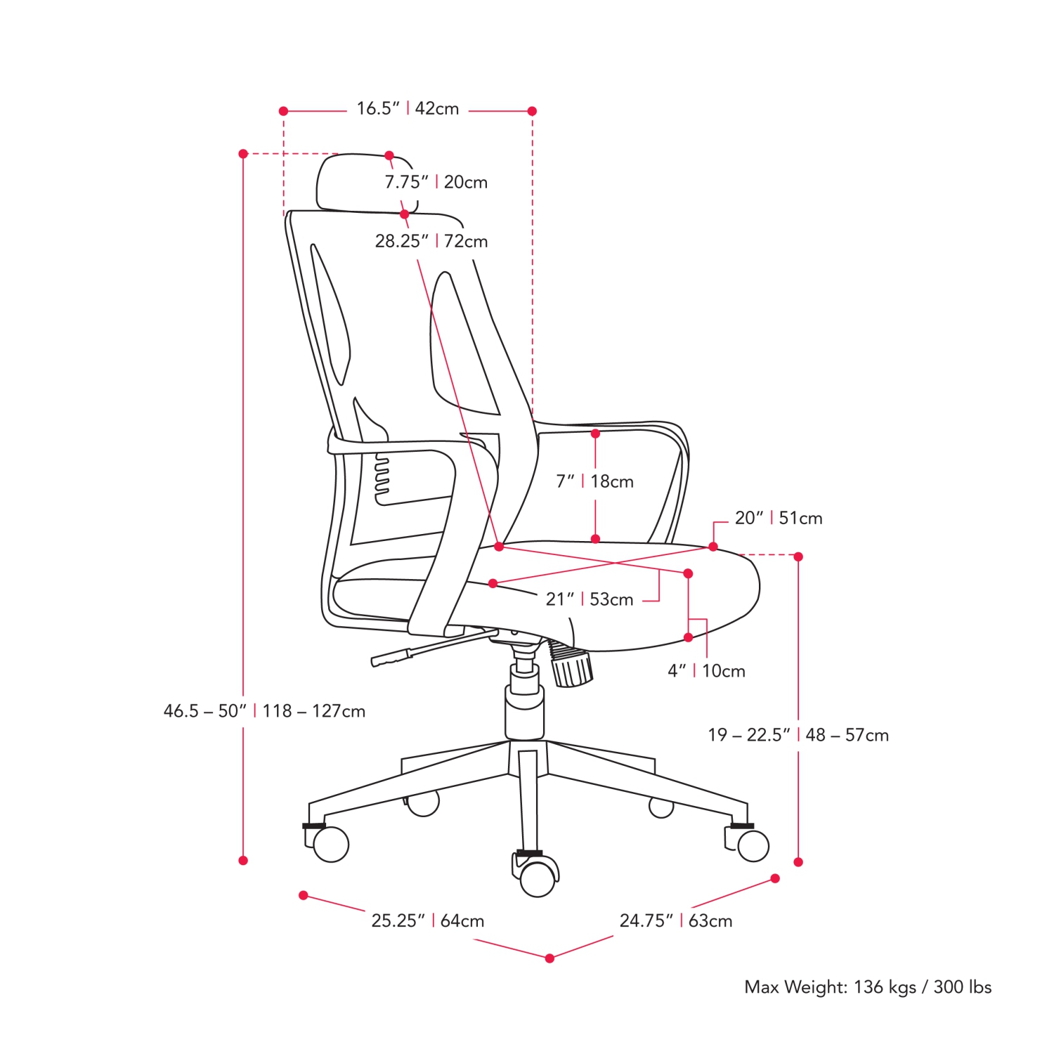 CorLiving Workspace Mesh Back Grey and Black Office Chair