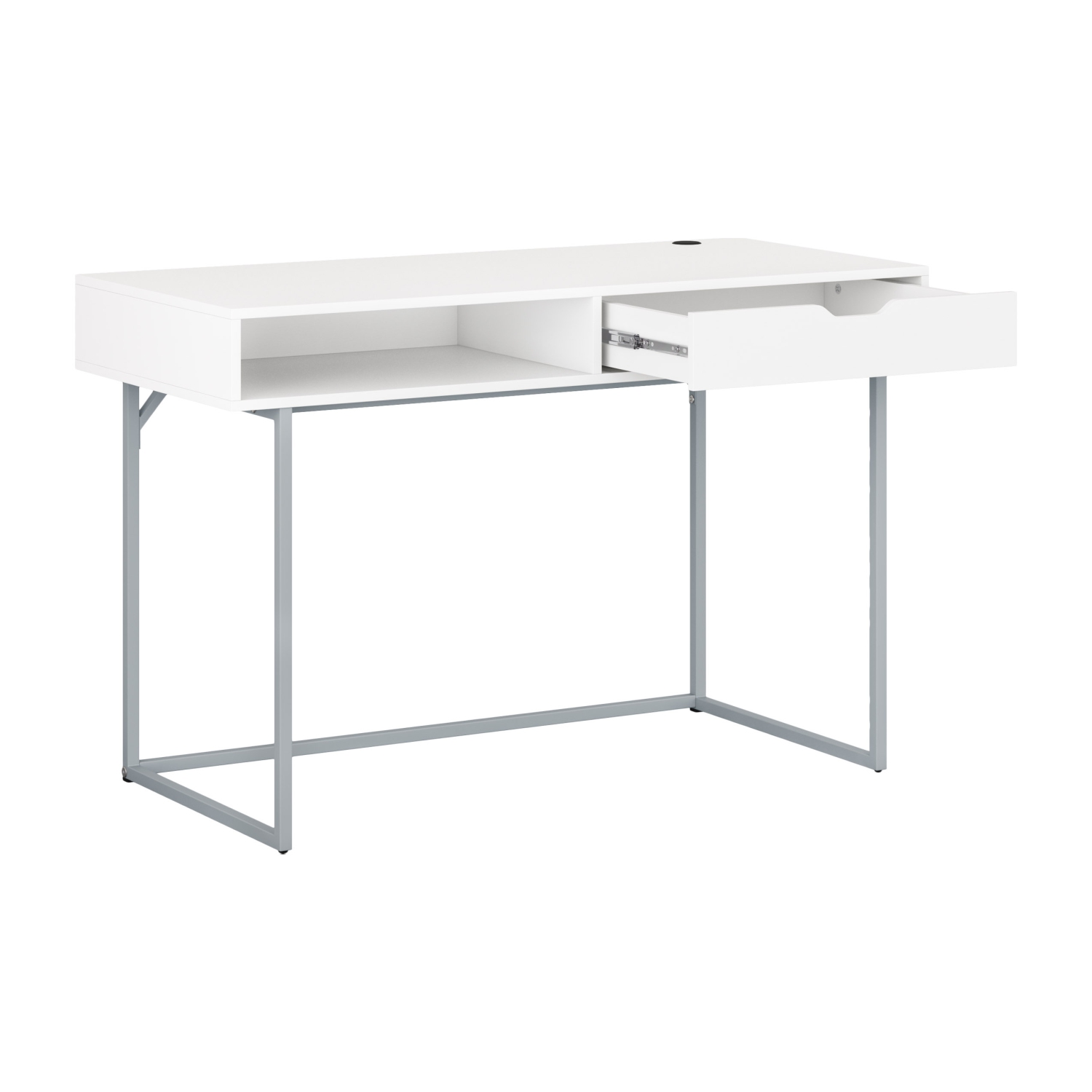 CorLiving Auston Single Drawer White Desk