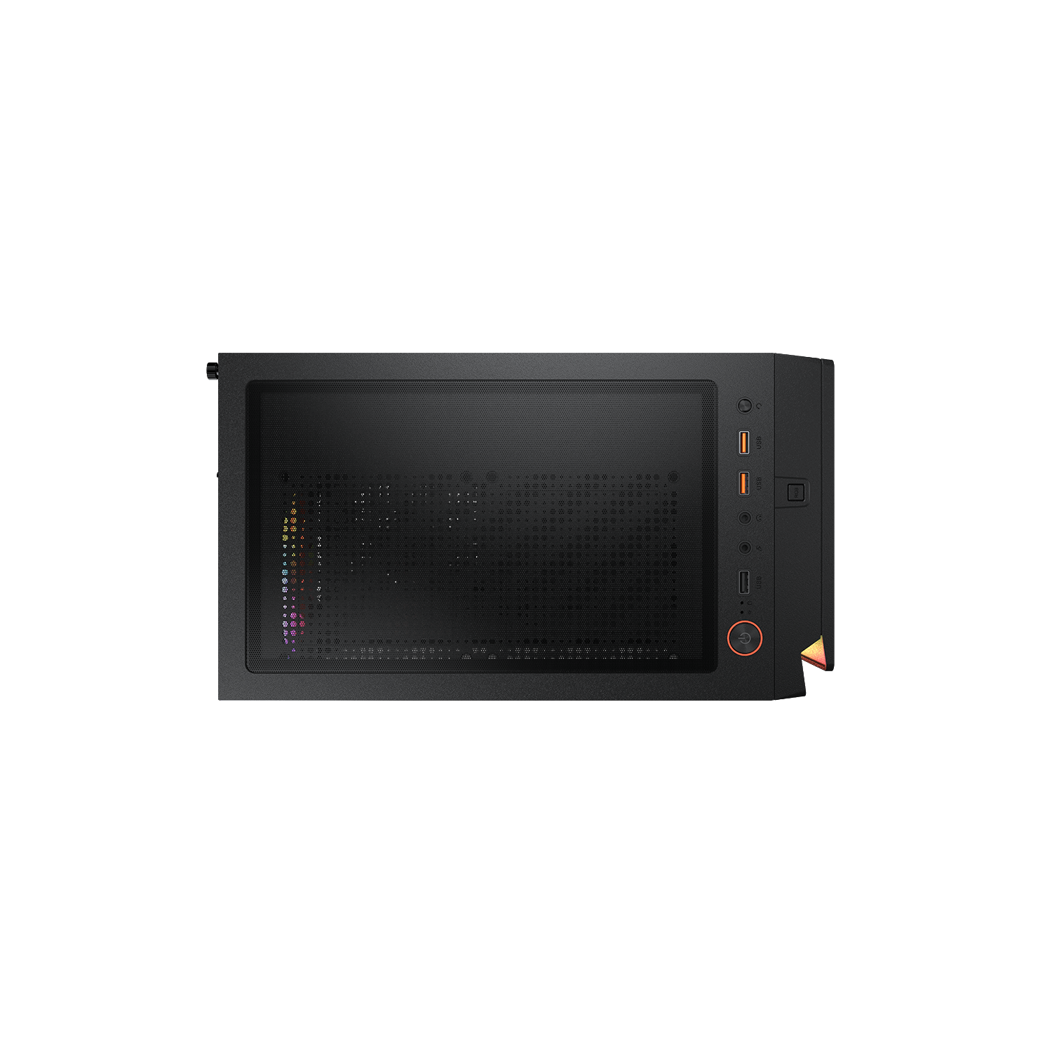 Cougar Purity RGB Mini ATX Computer Case, Tempered Glass Side Panel, 1x 120mm ARGB Fan Pre-Installed, Black