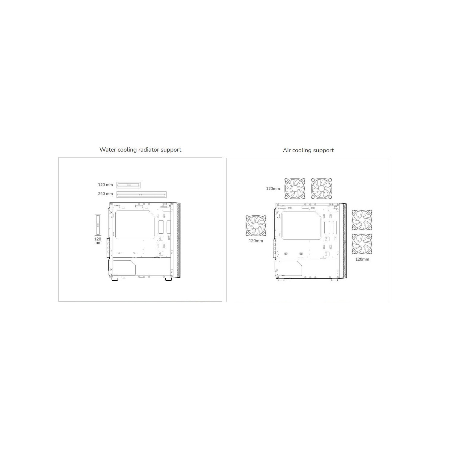 Cougar Purity RGB Mini ATX Computer Case, Tempered Glass Side Panel, 1x 120mm ARGB Fan Pre-Installed, Black