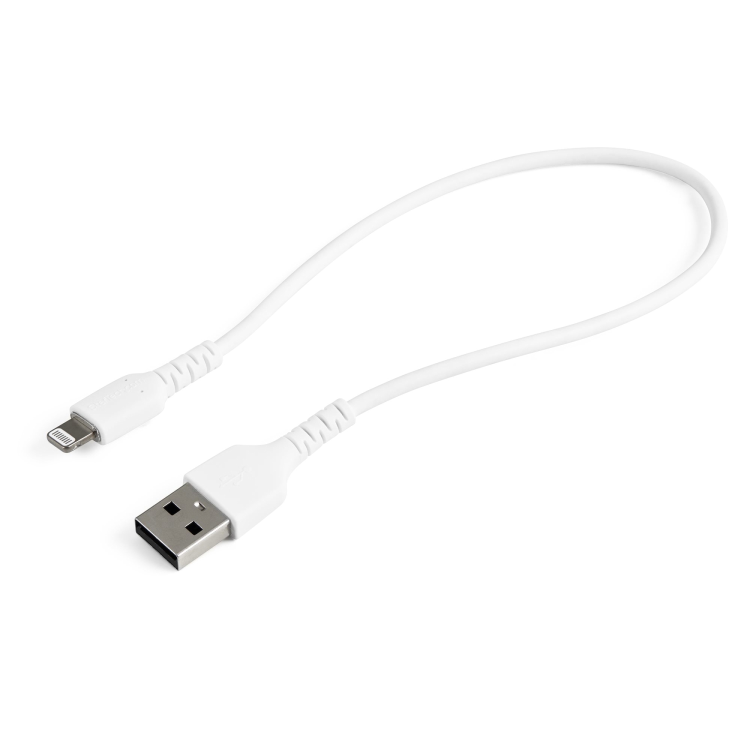 Startech 12 in(30cm) Durable White USB-A to Lightning Cable-(RUSBLTMM30CMW)