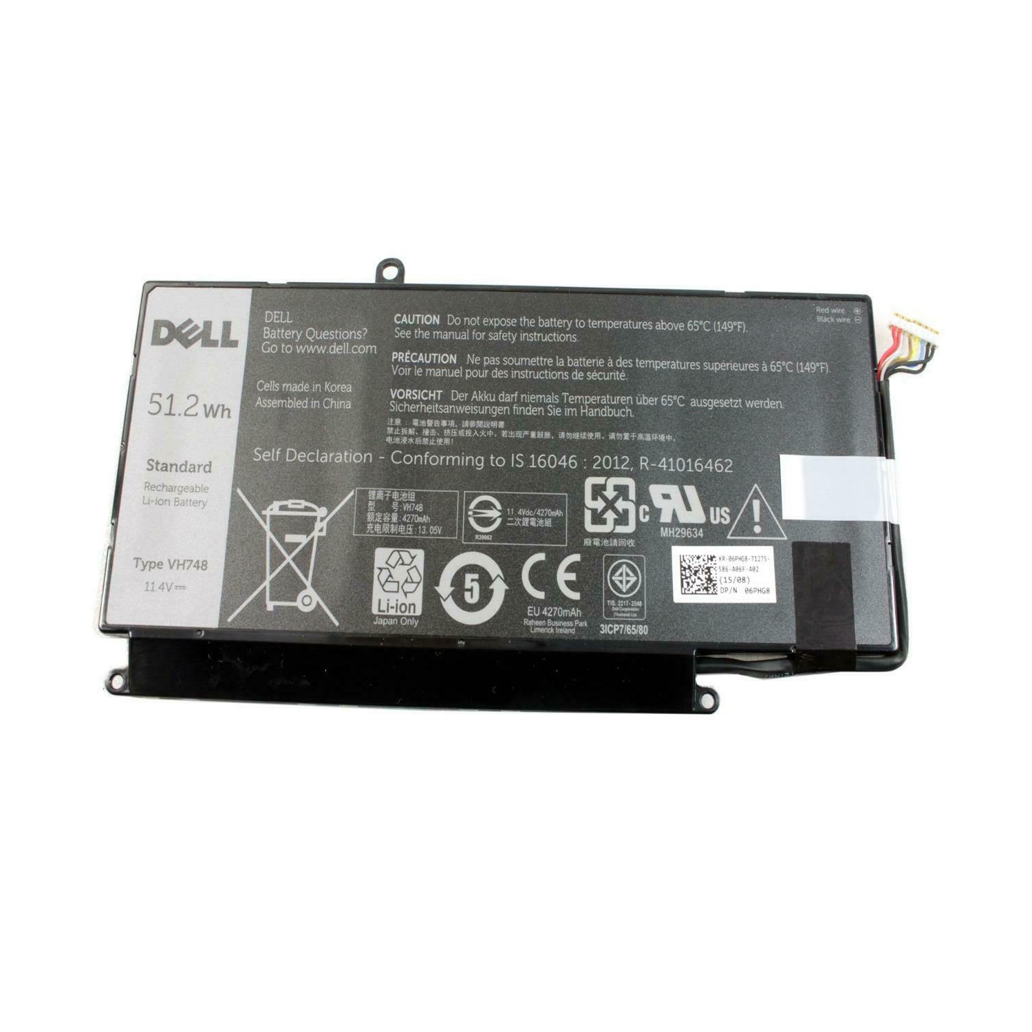 Nouvelle batterie Vostro 5460 5470 5560 de Dell authentique de 51,2 Wh