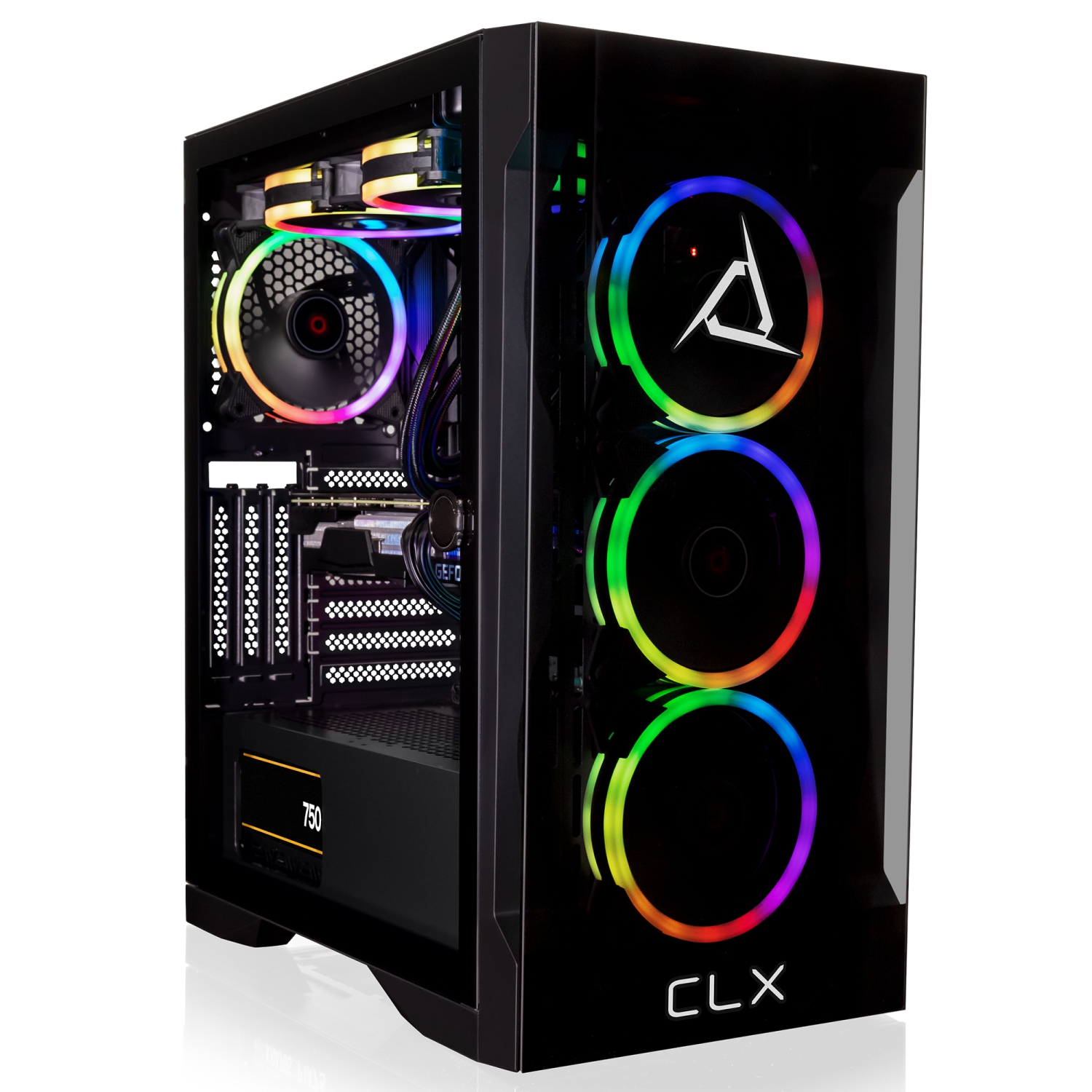 CLX SET Gaming Desktop- Liquid Cooled AMD Ryzen 7 7700X 4.5GHz 8-Core, 32GB DDR5 Memory, GeForce RTX 3080 10GB GDDR6X, 500GB NVMe M.2 SSD, 4TB HDD, WiFi, Windows 11 Home