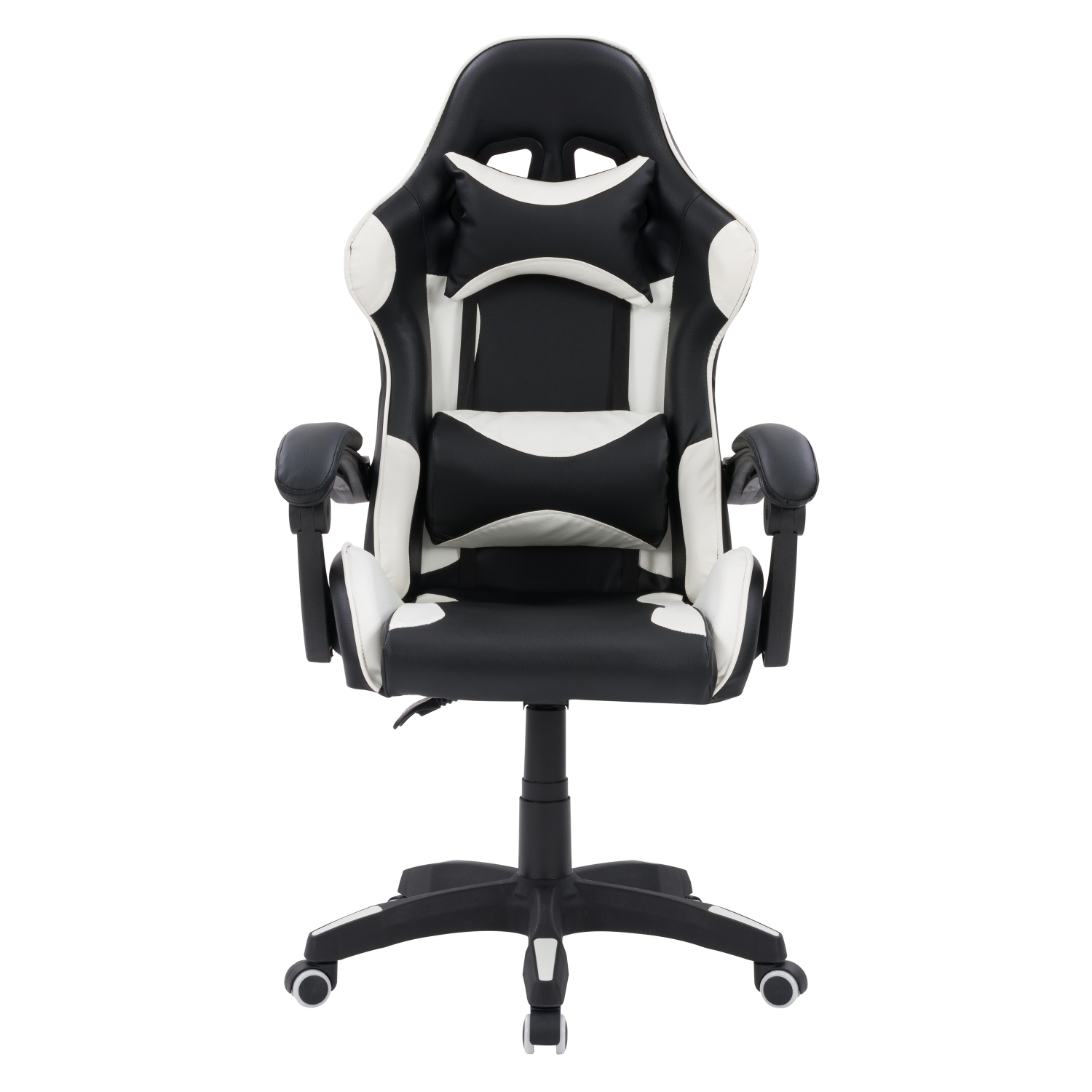 Fauteuil de jeu ergonomique réglable confortable Ravagers de CorLiving, noir et blanc