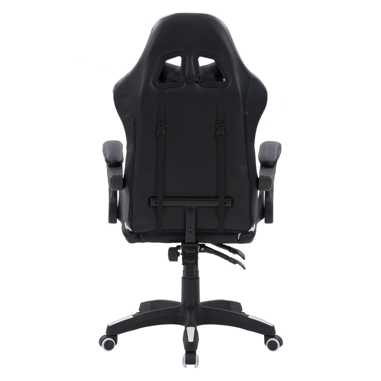Fauteuil de jeu ergonomique réglable confortable Ravagers de CorLiving, noir et blanc