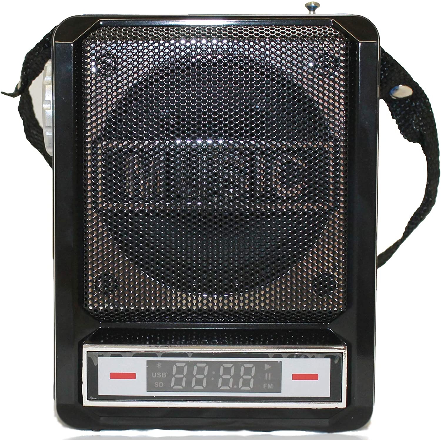 Technical Pro WASP100 Rechargeable Bluetooth Speaker with Wired Headset Mic & LED Torch Light, 100 Watts, 3 Inch Woofer, Shoulder Strap