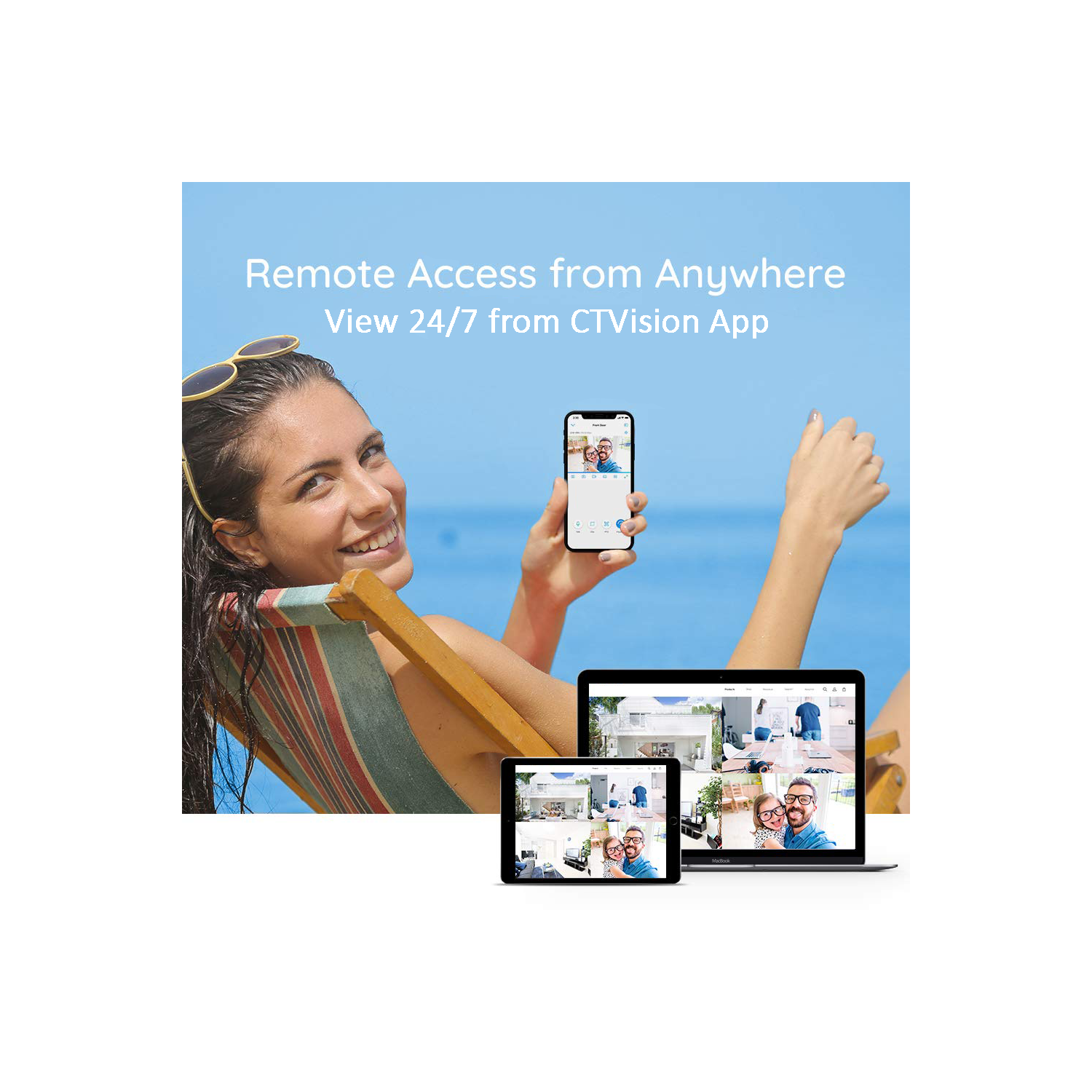 CTVISION 4K Wired Audio Security Camera System, 32 Camera Surveillance Kit Outdoor DIY Audio 8TB HDD Included for Home Business Security Camera System