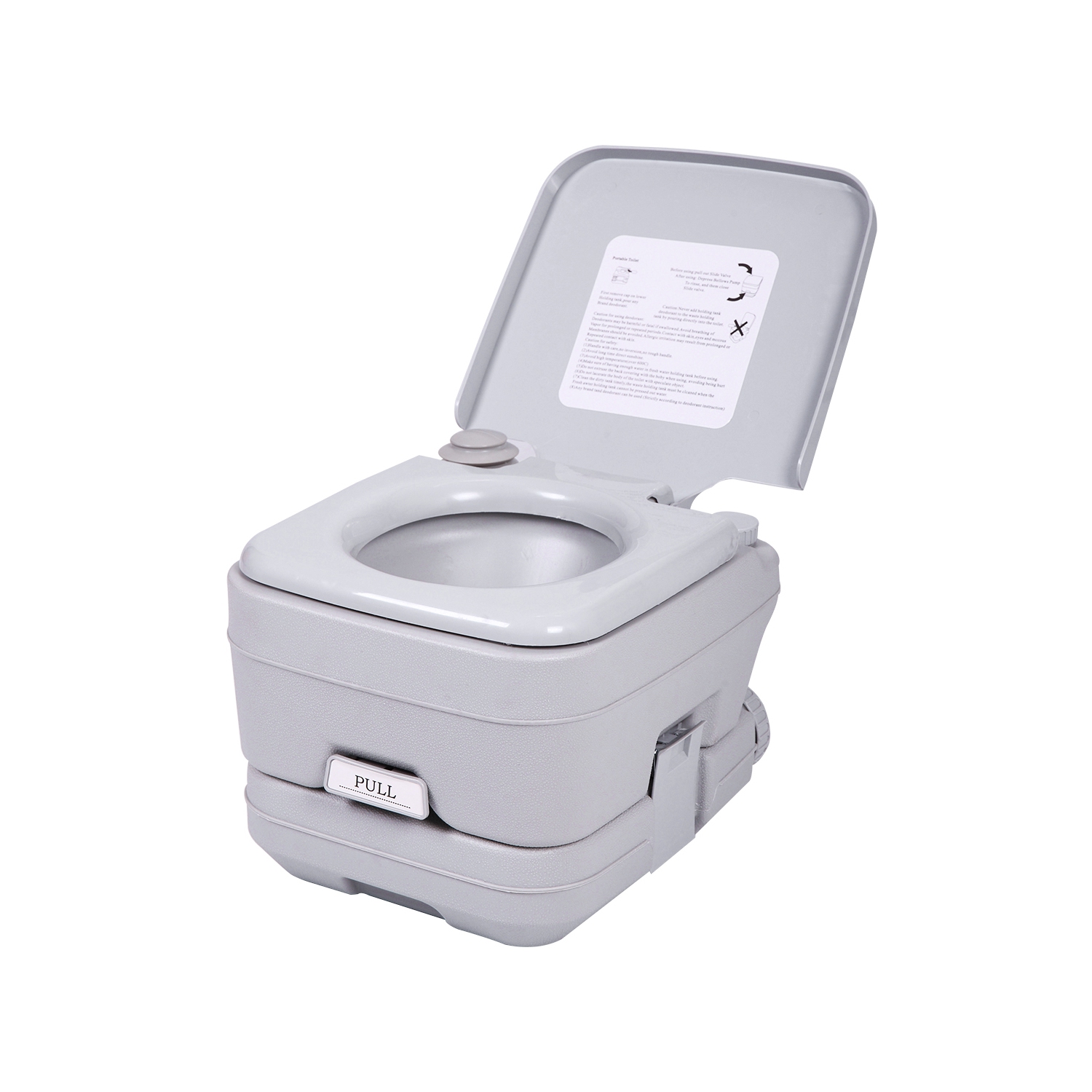 Sandinrayli 2.8 Gallon Portable Toilet Portable Potty for Travel Camping & Elderly Indoor Use