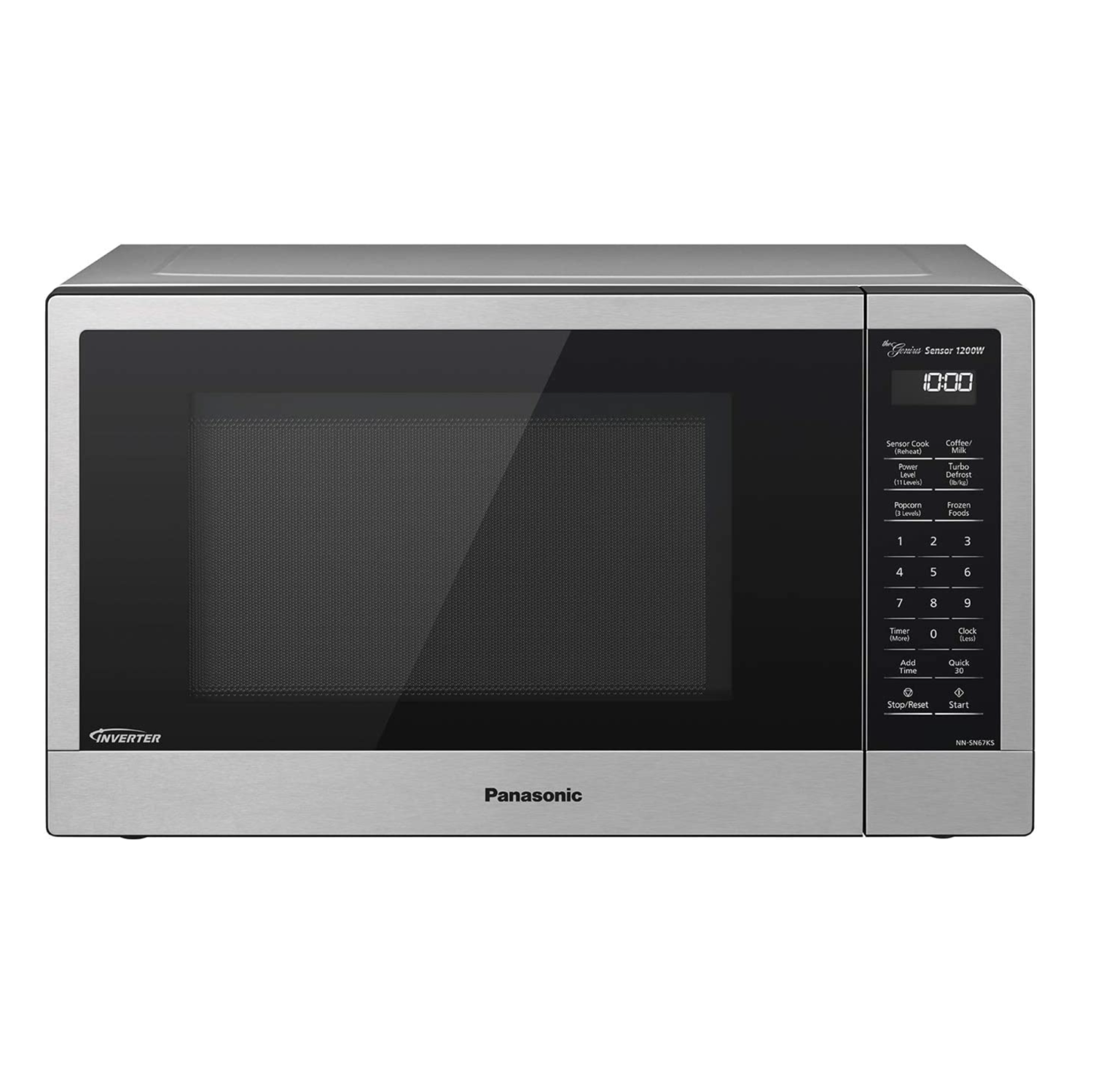 Panasonic 1.2 Cu. Ft. Countertop Microwave Oven (NN-SN67K) - Stainless steel