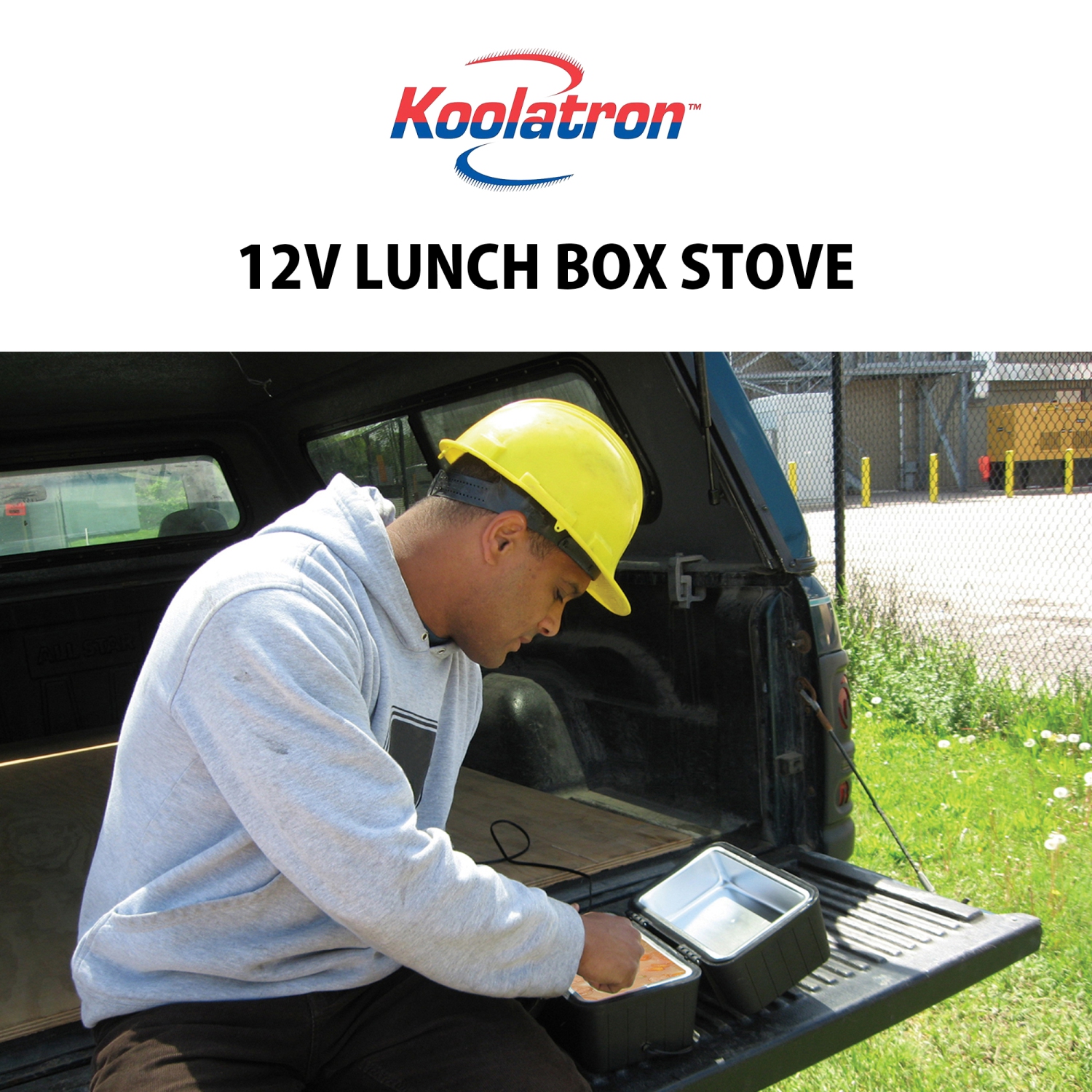 Koolatron 12V Heating Lunch Box Stove, 1.6 Qt, Black, 6 ft (1.8m) Power Cord, Heats to 300F (149C), Built-In Cord Storage, Classic Construction