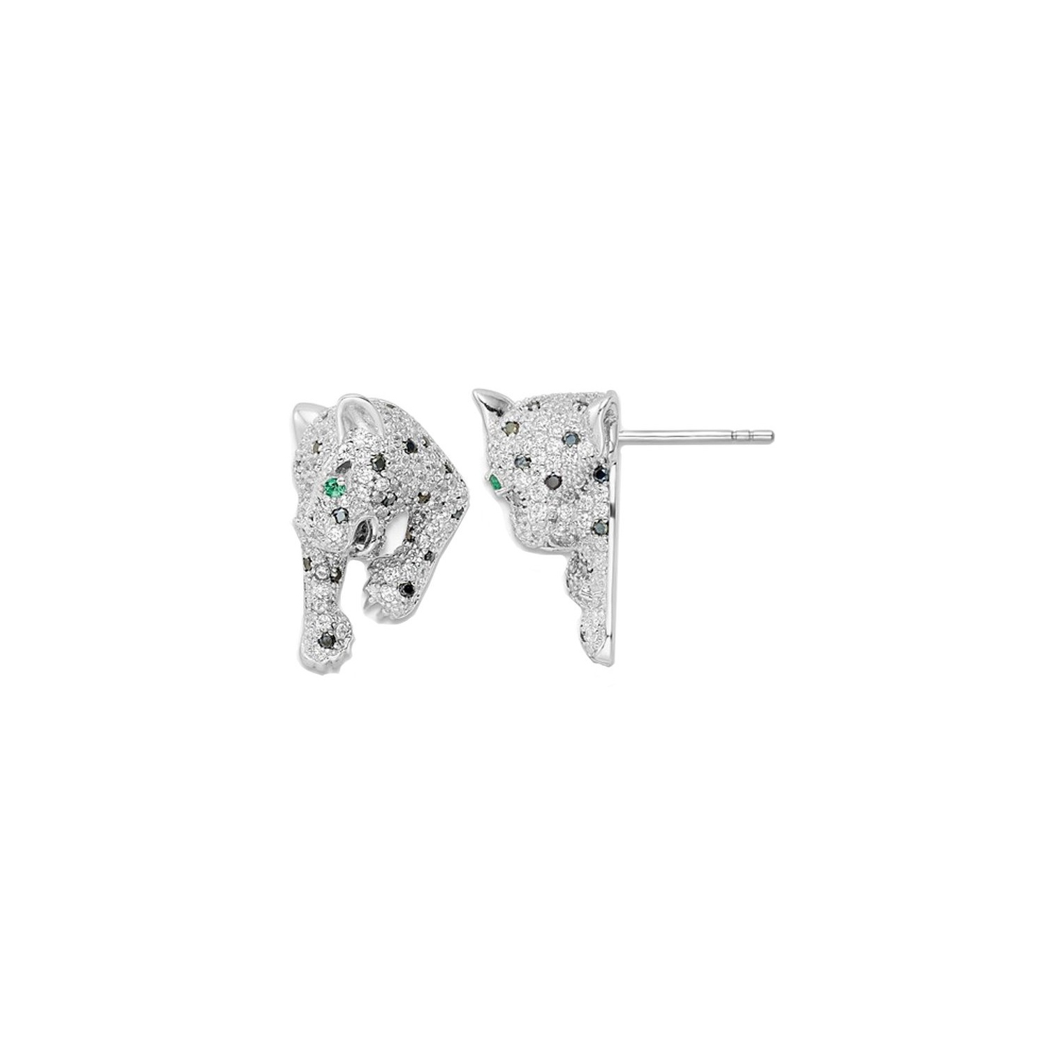 Boucles d'oreilles en argent sterling avec zircone cubique