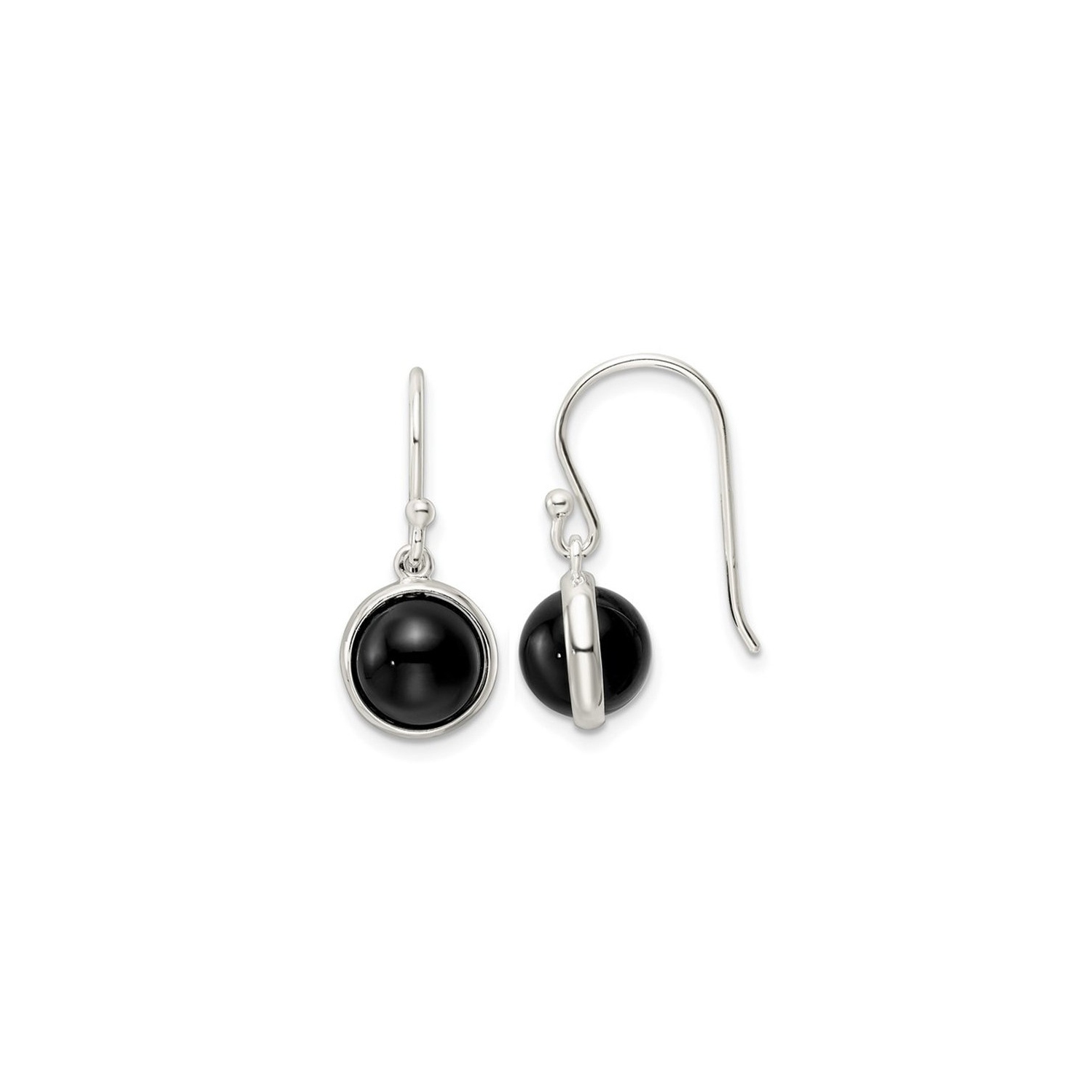 Boucles d'oreilles ?á balle en peluche en argent sterling en argent sterling