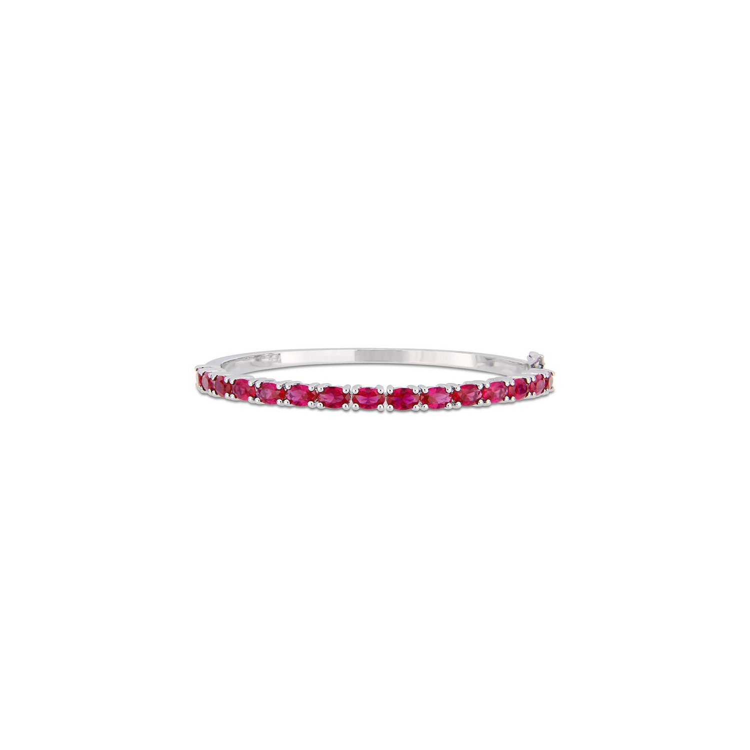11 carats bracelet rubis cr???? en laboratoire en argent sterling (7 pouces)