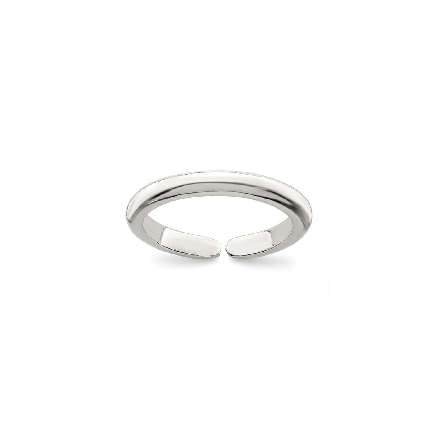 Anneau d'orteil en argent sterling rond classique