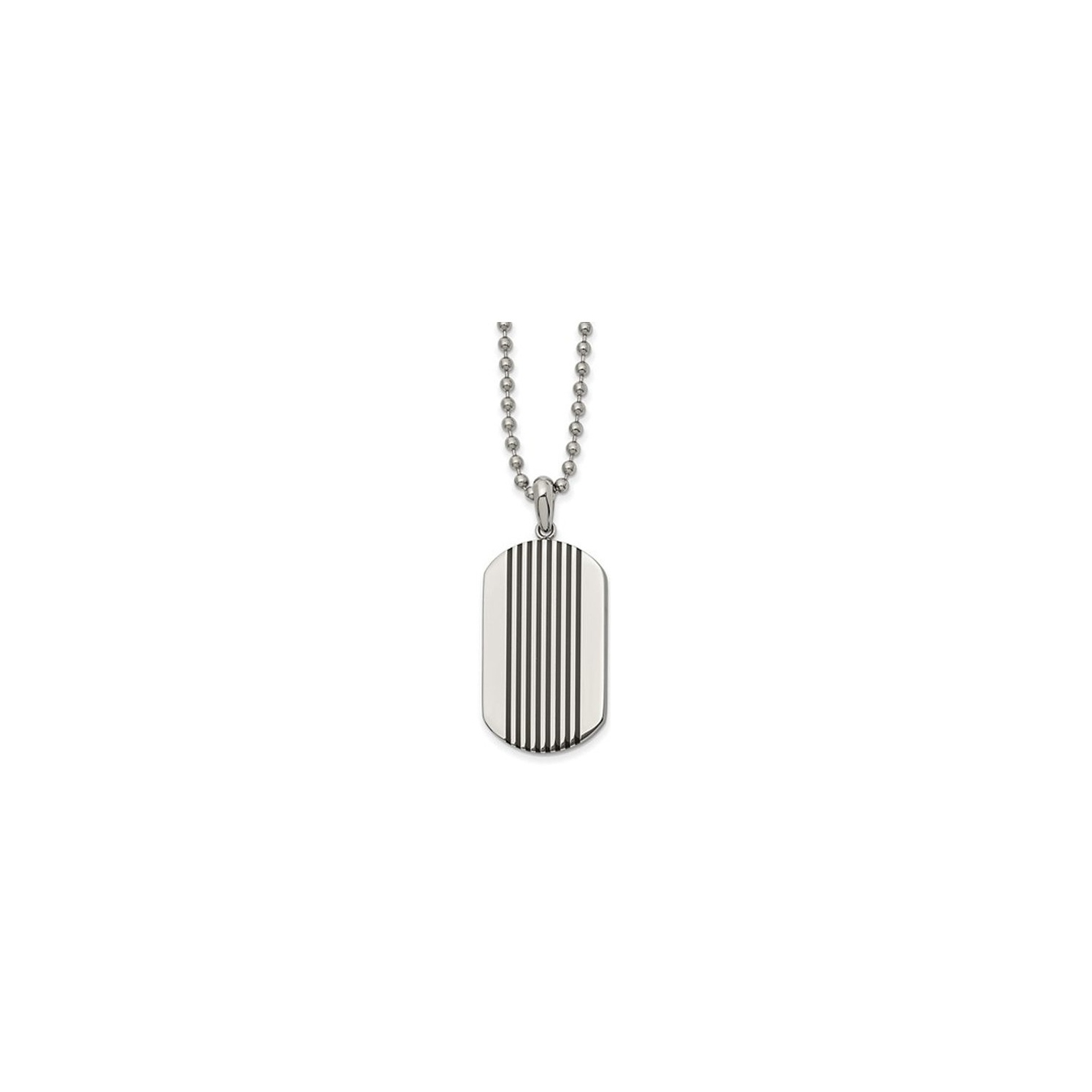 Collier pendentif en acier inoxydable pour hommes avec cha?«ne