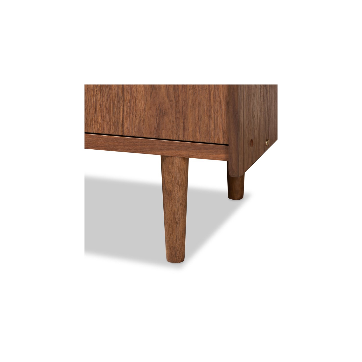 Baxton Studio Halden Brown and Grey Finished Wood 2-Door Dining Room Buffet