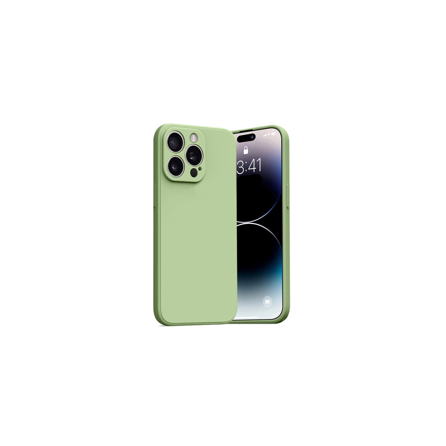 PANDACO Soft Shell Matte Matcha Case for iPhone 14 Pro