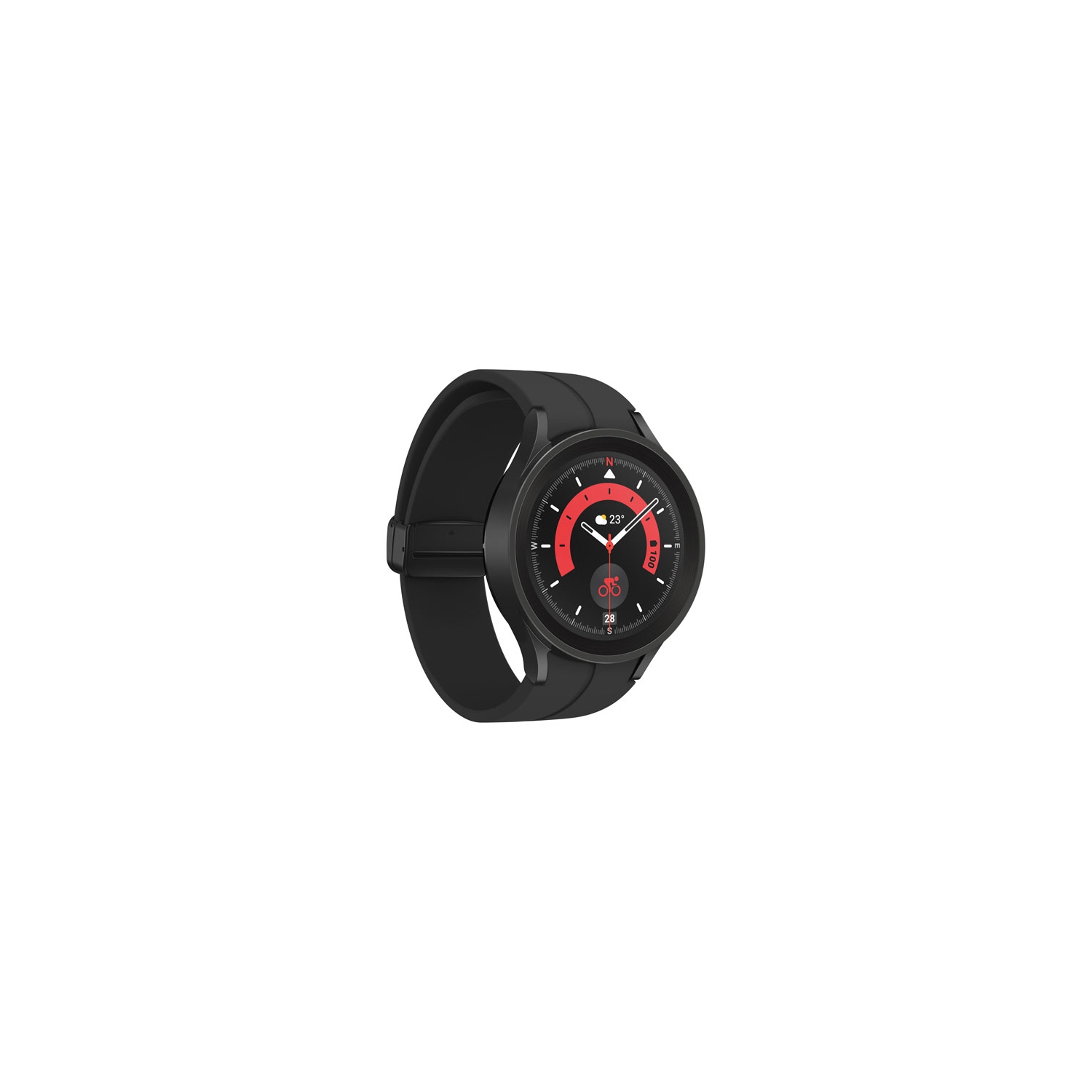 Refurbished - Samsung Galaxy Watch5 Pro (GPS) 45mm Smartwatch with Heart Rate Monitor - Black