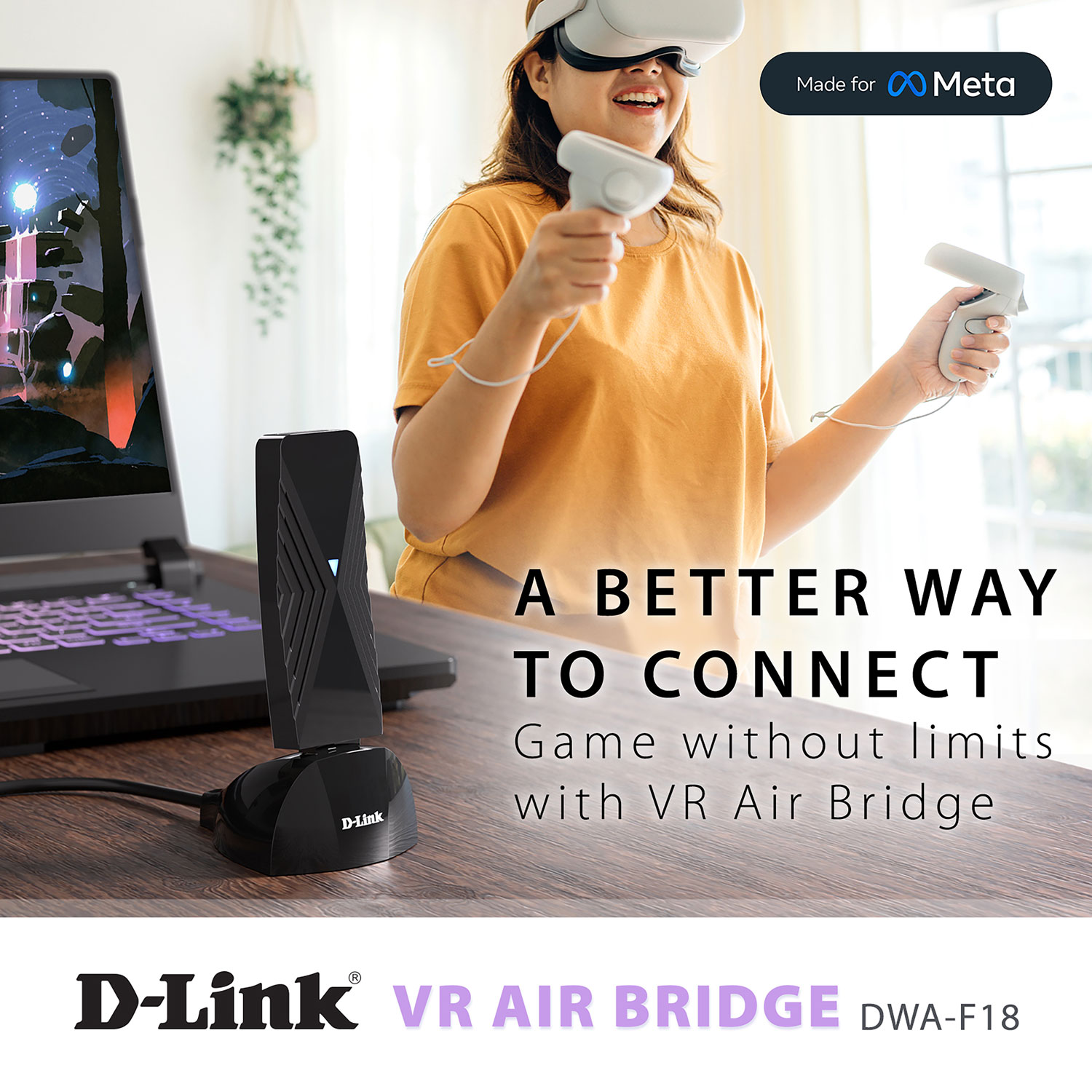 VR Air Bridge de D-Link pour Meta Quest 2