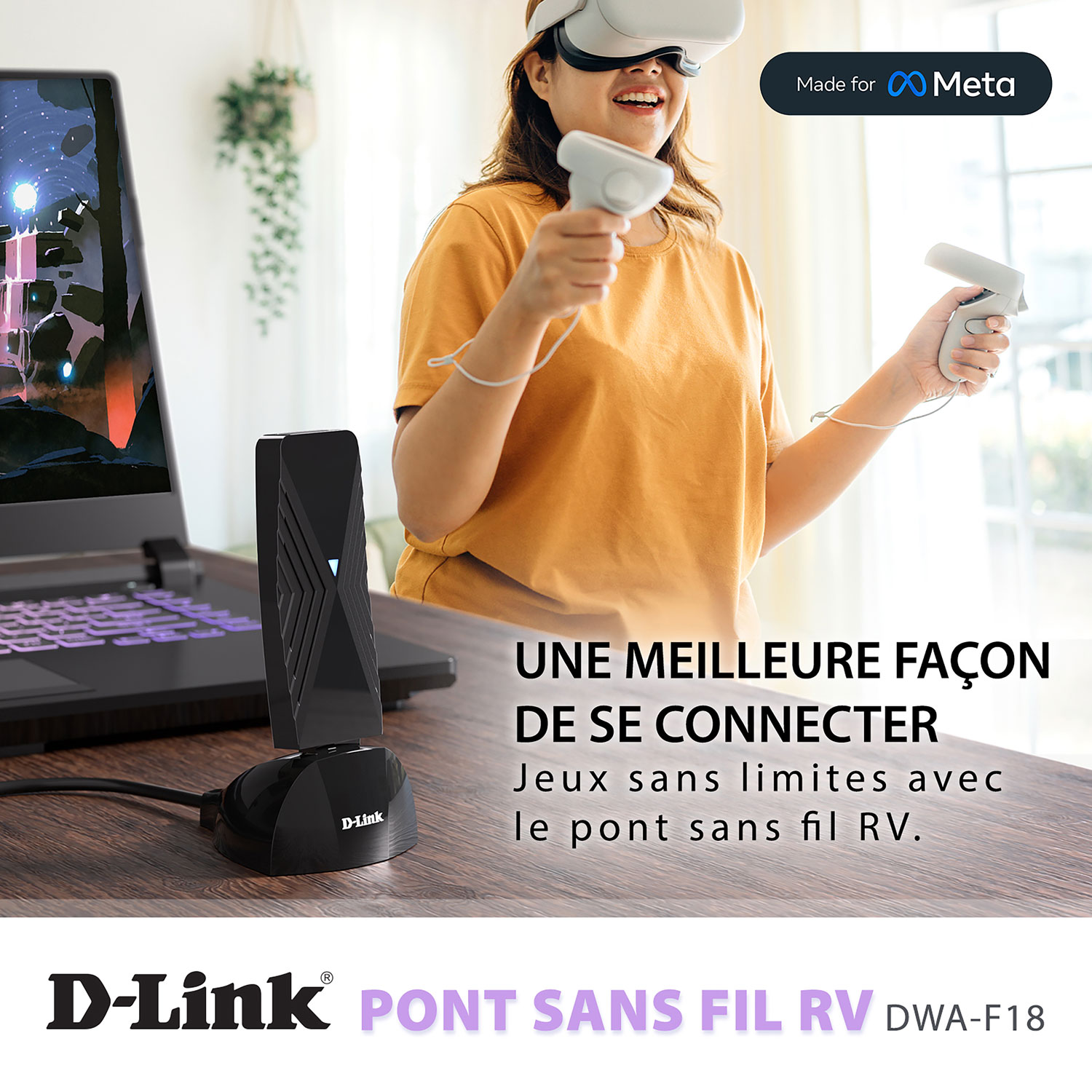 VR Air Bridge de D-Link pour Meta Quest 2