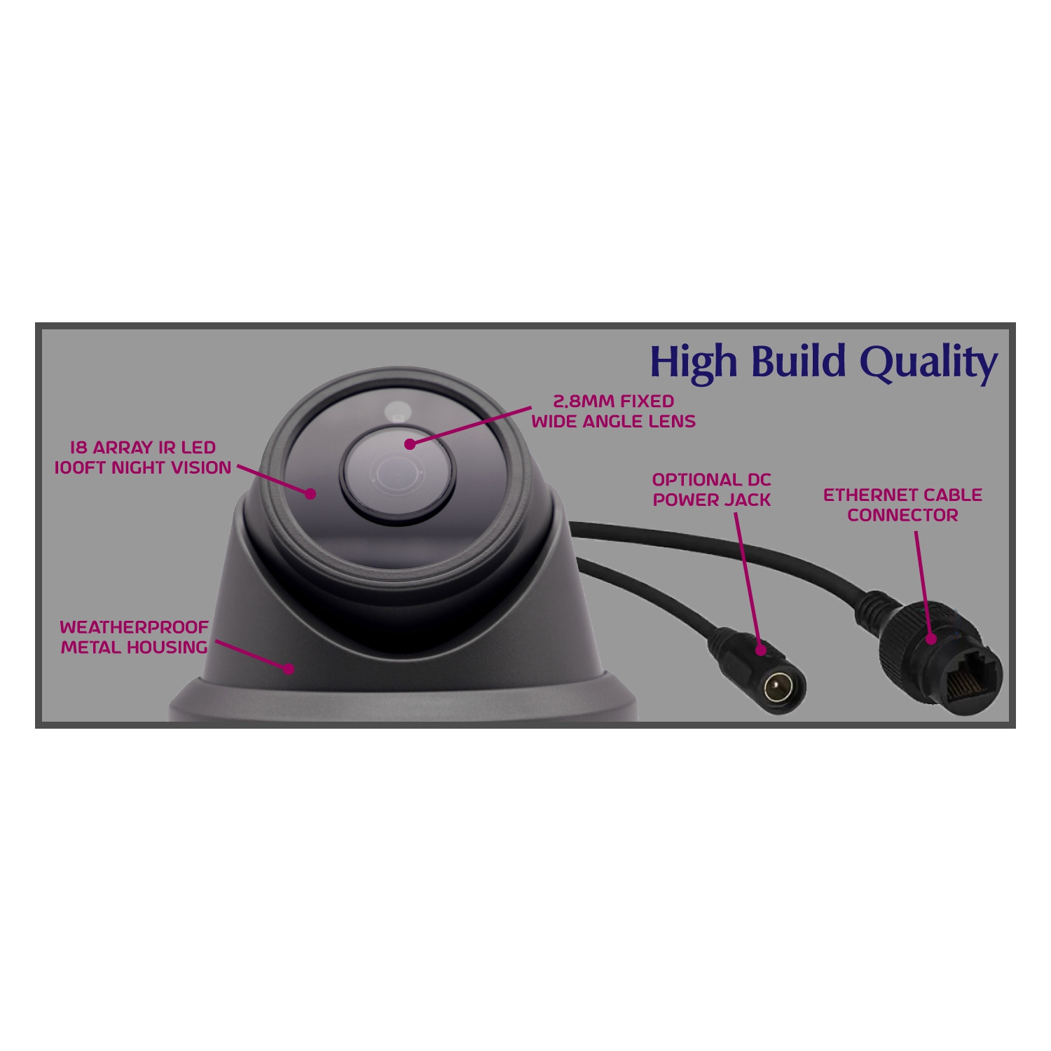 【Expandable】CTVISION 6MP Wired Audio Security Camera System, 24 Camera Surveillance Kit Outdoor DIY Audio 8TB HDD Included for Home Business Security