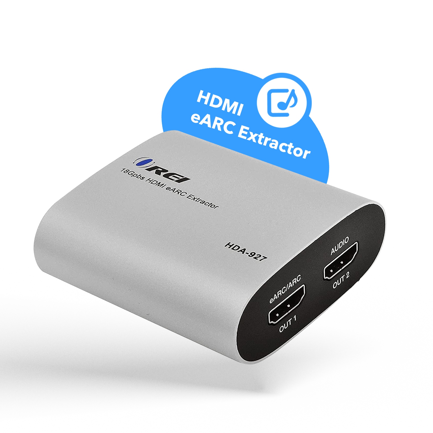 OREI eARC 4K 60Hz Audio Extractor Converter 18G HDMI 2.0 ARC Support - HDCP 2.2 - Dolby Digital/DTS Passthrough CEC, HDR, Dolby Vision HDR10 Support