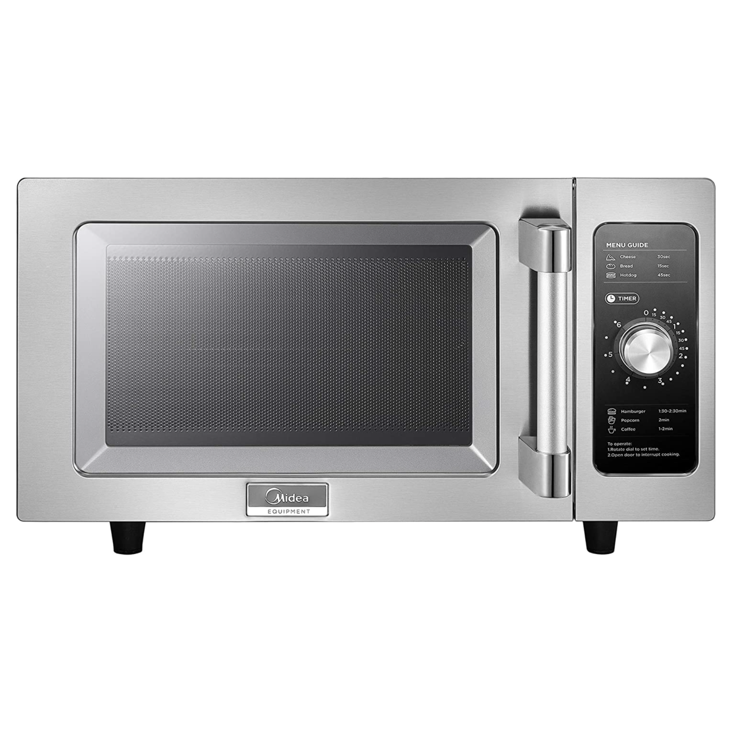 Midea 0.9 Cu. Ft.Commercial Microwave Oven - Sainless steel