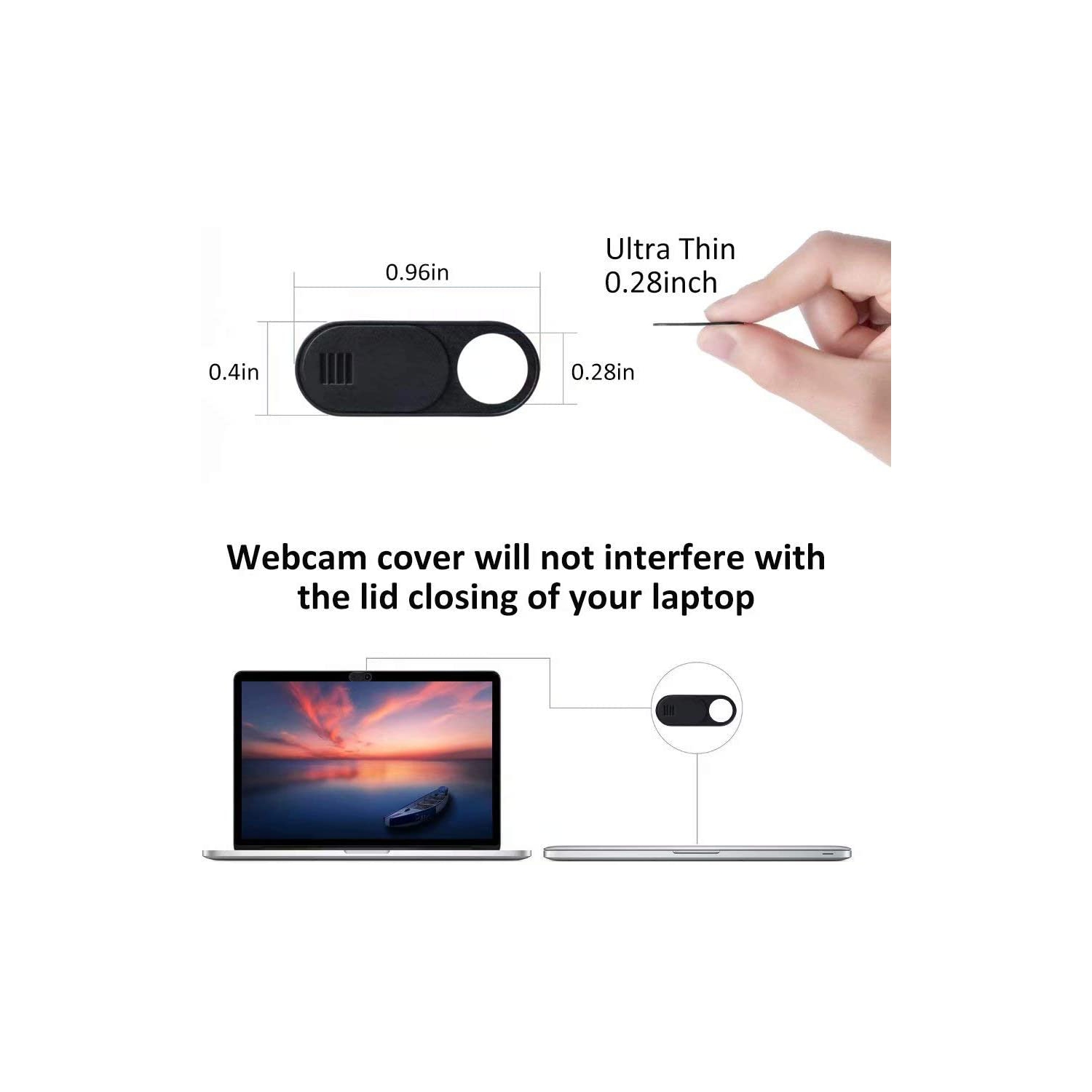 Webcam Cover, Camera Cover Slide, 6 Pack Ultra Thin Laptop Camera Cover Slide Apply to Laptop, Tablet, Smartphone, Computer Camera Cover Protect Your