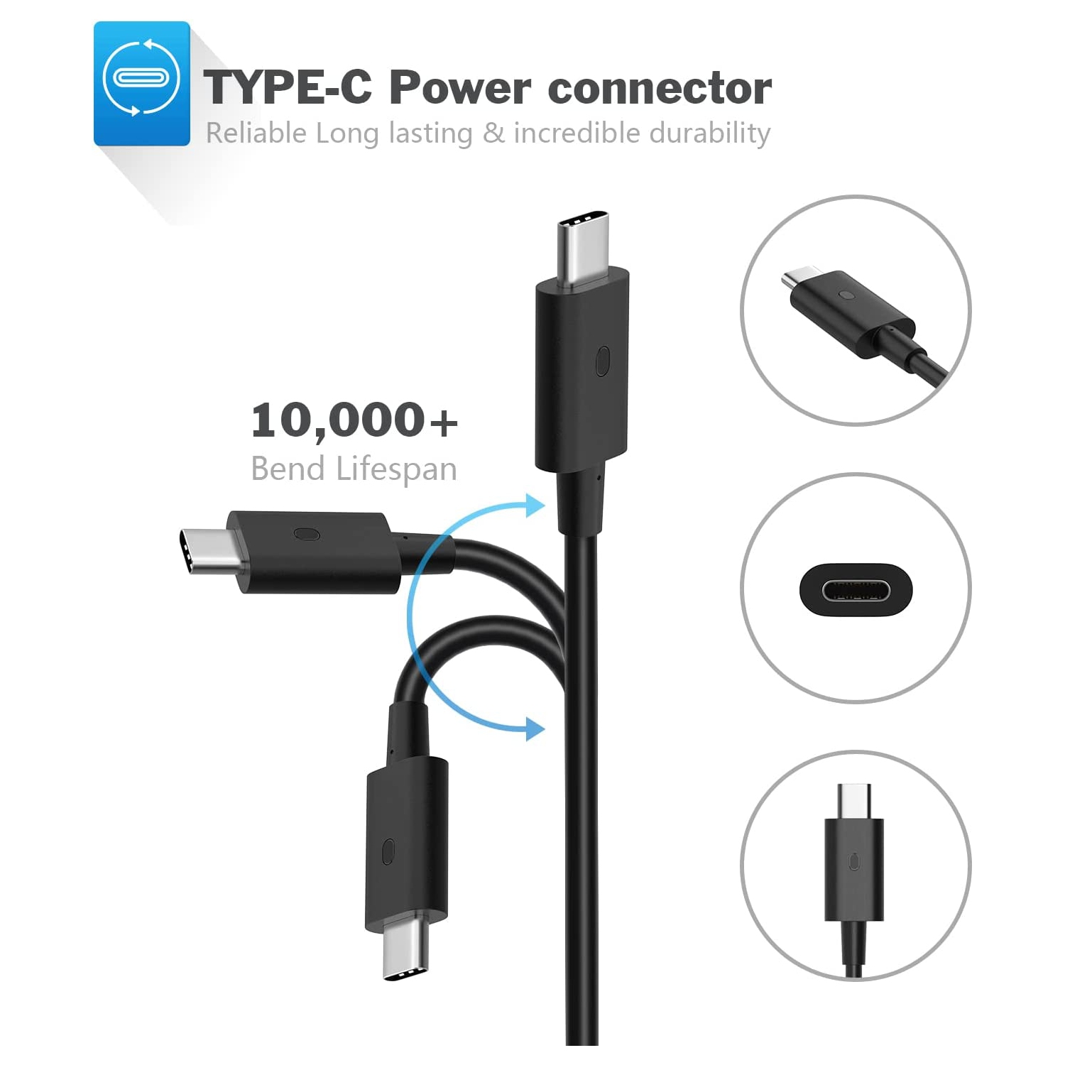 Pour chargeur de portable USB-C 130 W Dell, adaptateur d’alimentation de rechange pour XPS 15 Precision 5530 0M0H25 0K00F5 M0H25 K00F5 modèle 130 W
