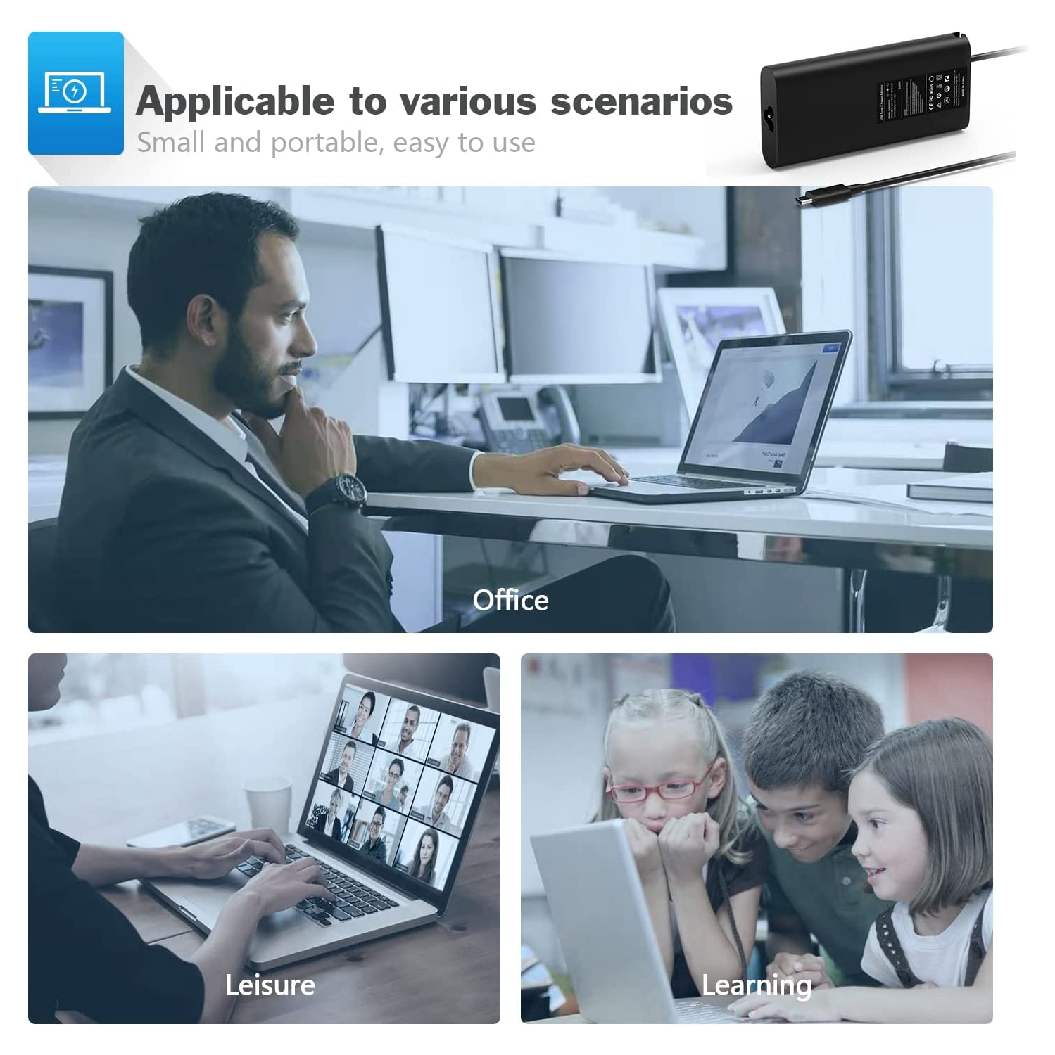 Pour chargeur de portable USB-C 130 W Dell, adaptateur d’alimentation de rechange pour XPS 15 Precision 5530 0M0H25 0K00F5 M0H25 K00F5 modèle 130 W